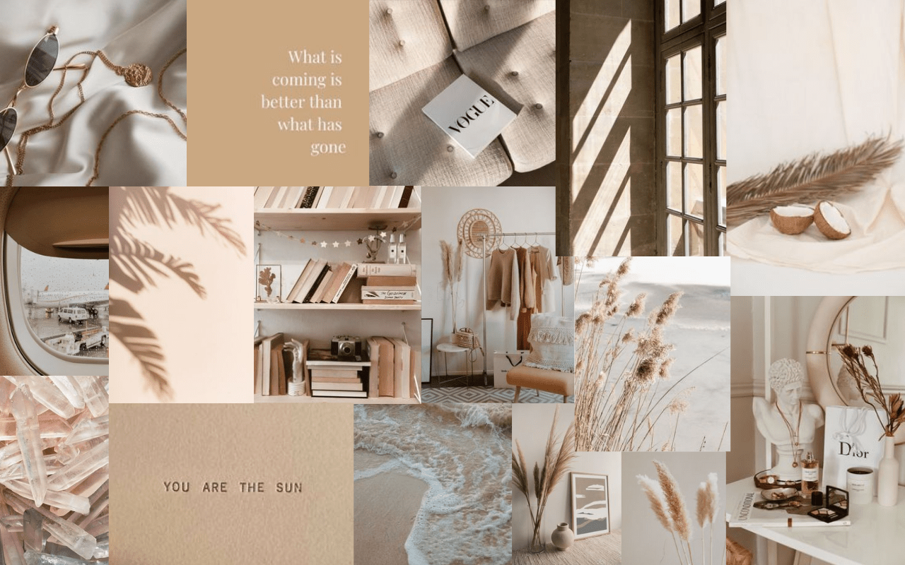 Neutral aesthetic desktop wallpaper. Aesthetic desktop wallpaper, Laptop wallpaper desktop wallpaper, Vintage desktop wallpaper