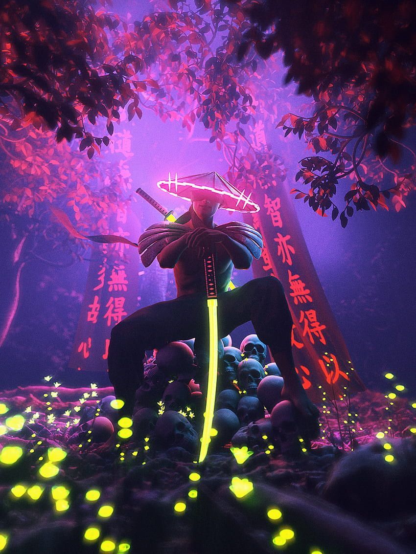 Samurai aesthetic HD wallpaper