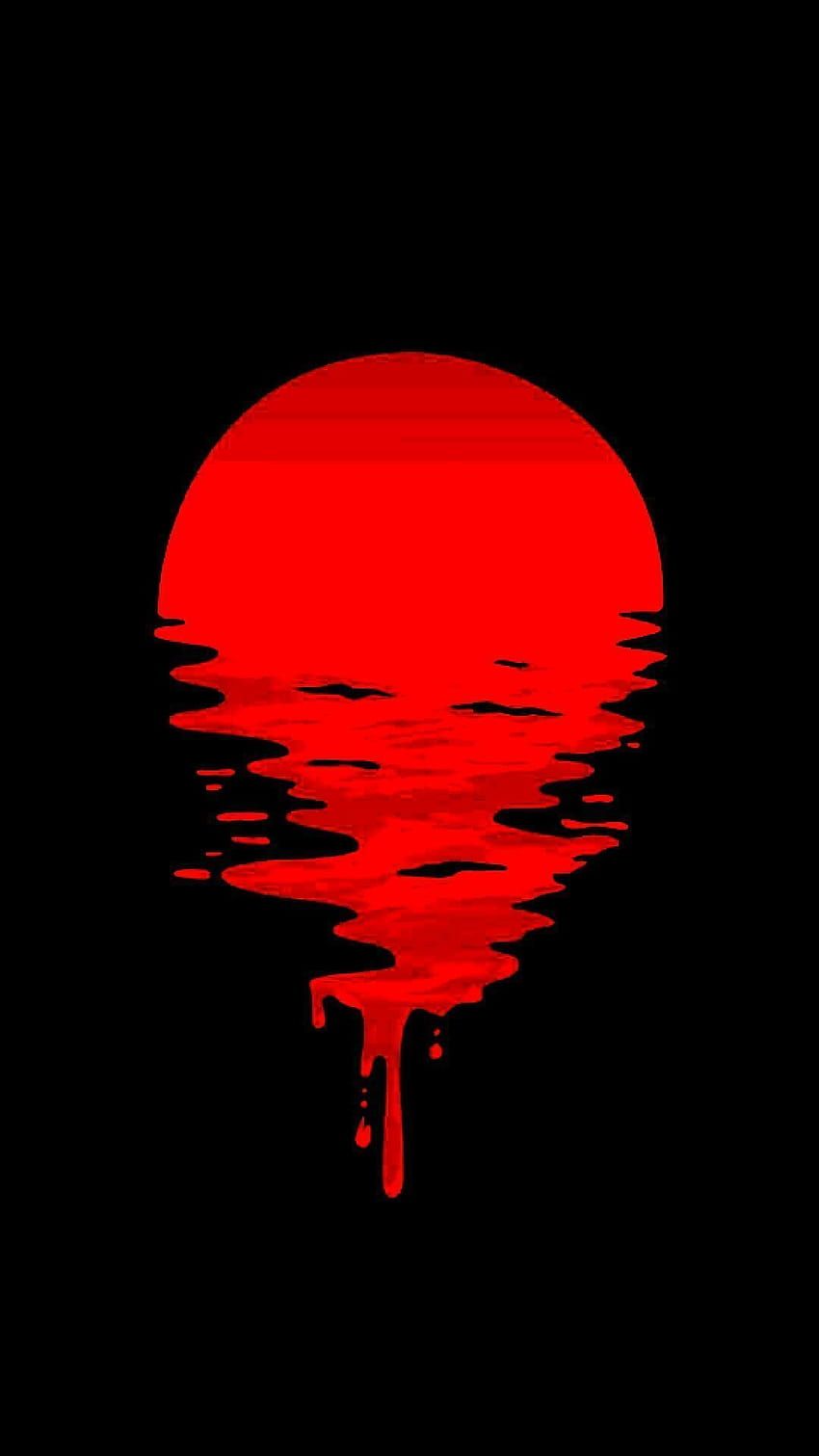 The sun is sinking into a red sea - Samurai