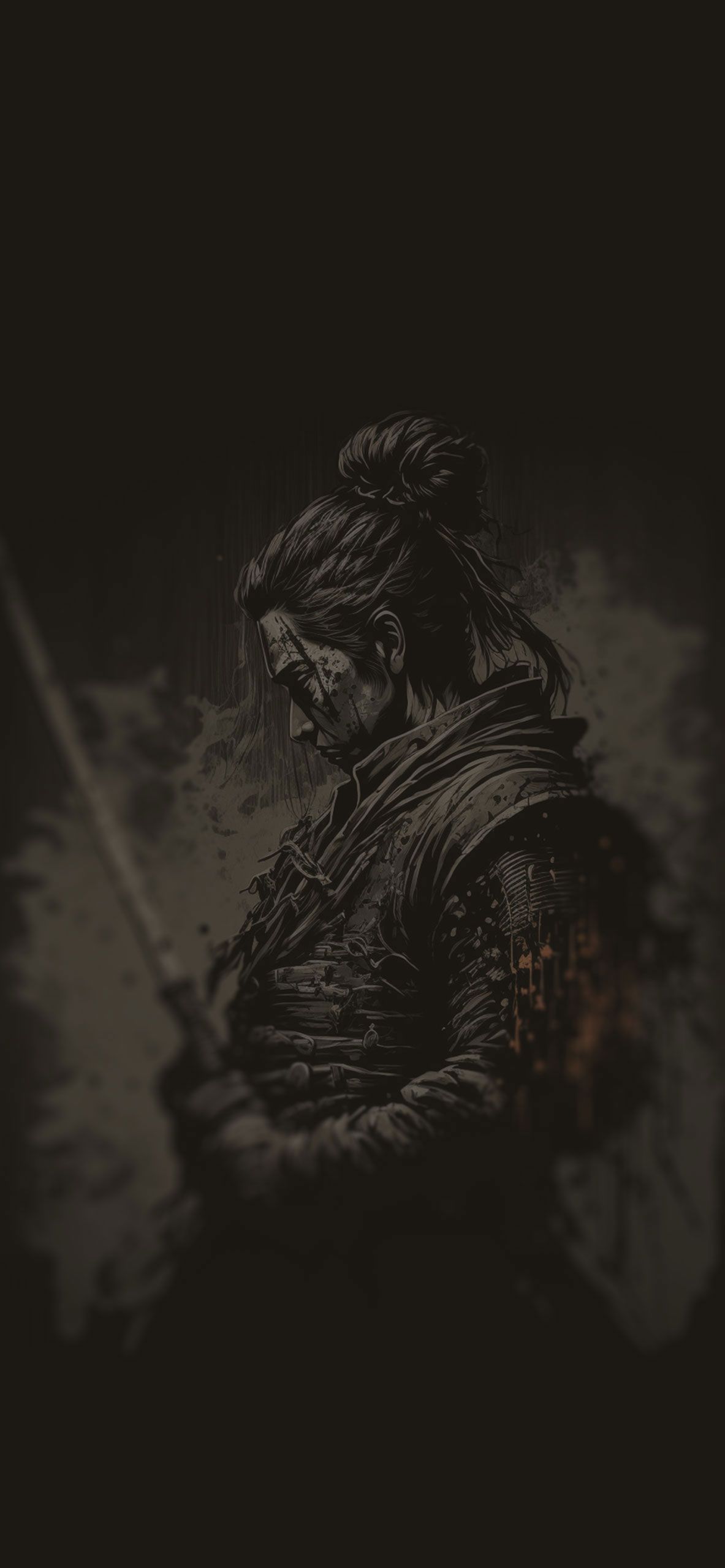 A black and white image of the samurai - Samurai