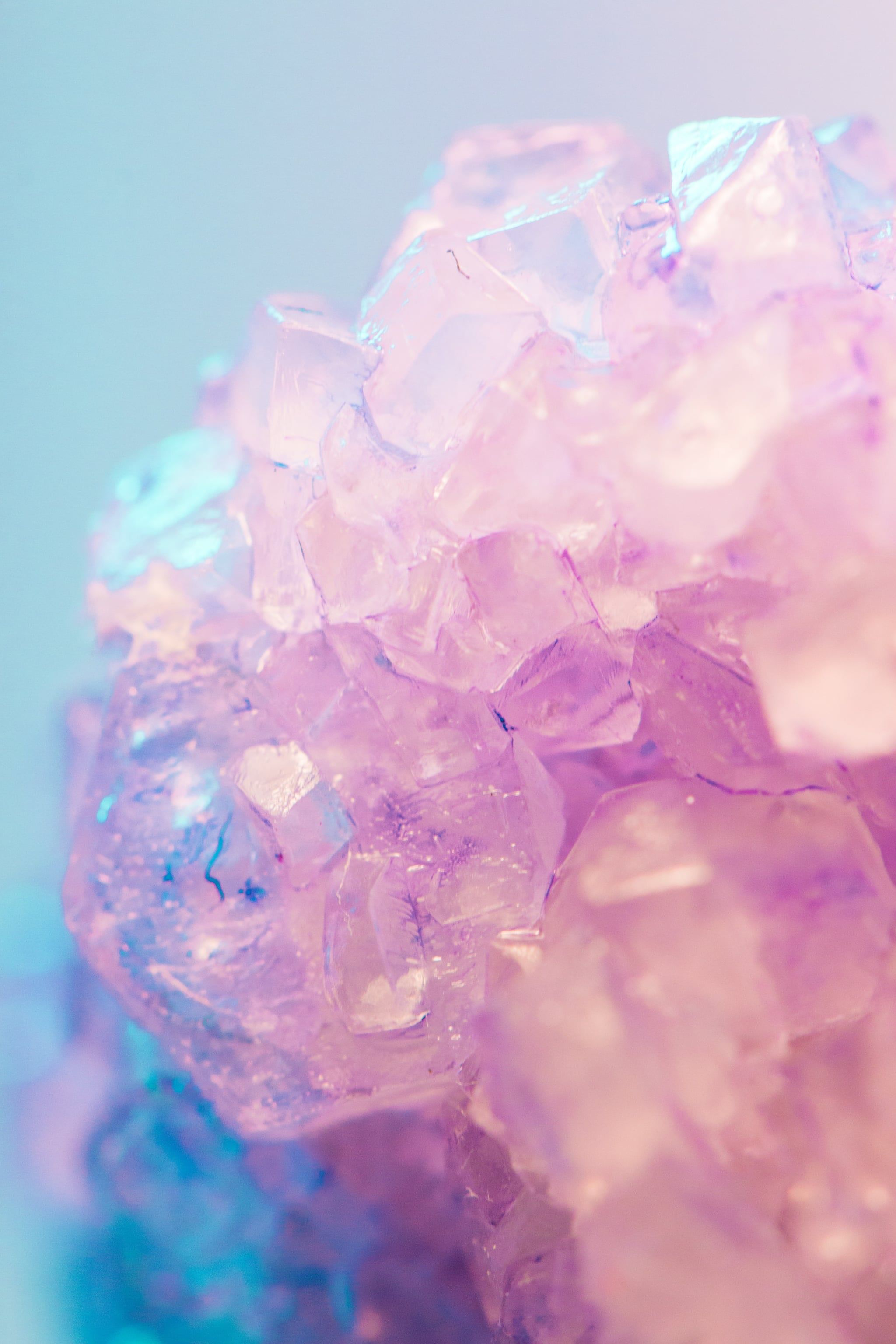 A close up of some purple rocks - Pastel, photography, pastel purple