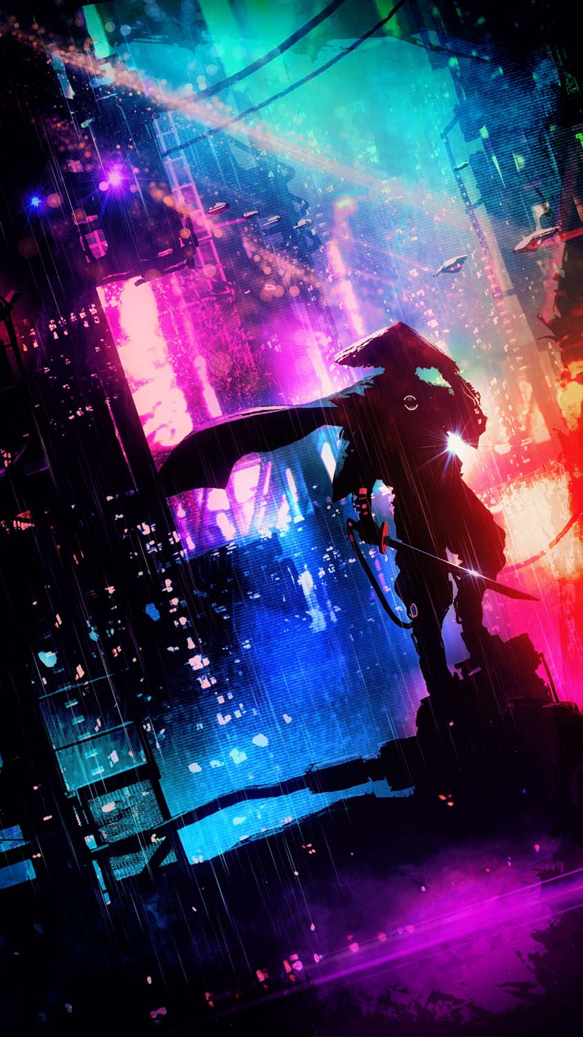 Cyberpunk 2077 wallpaper for iPhone with resolution 1080x1920 pixel. You can make this wallpaper for your iPhone 5, 6, 7, 8, X backgrounds, Mobile Screensaver, or iPad Lock Screen - Samurai
