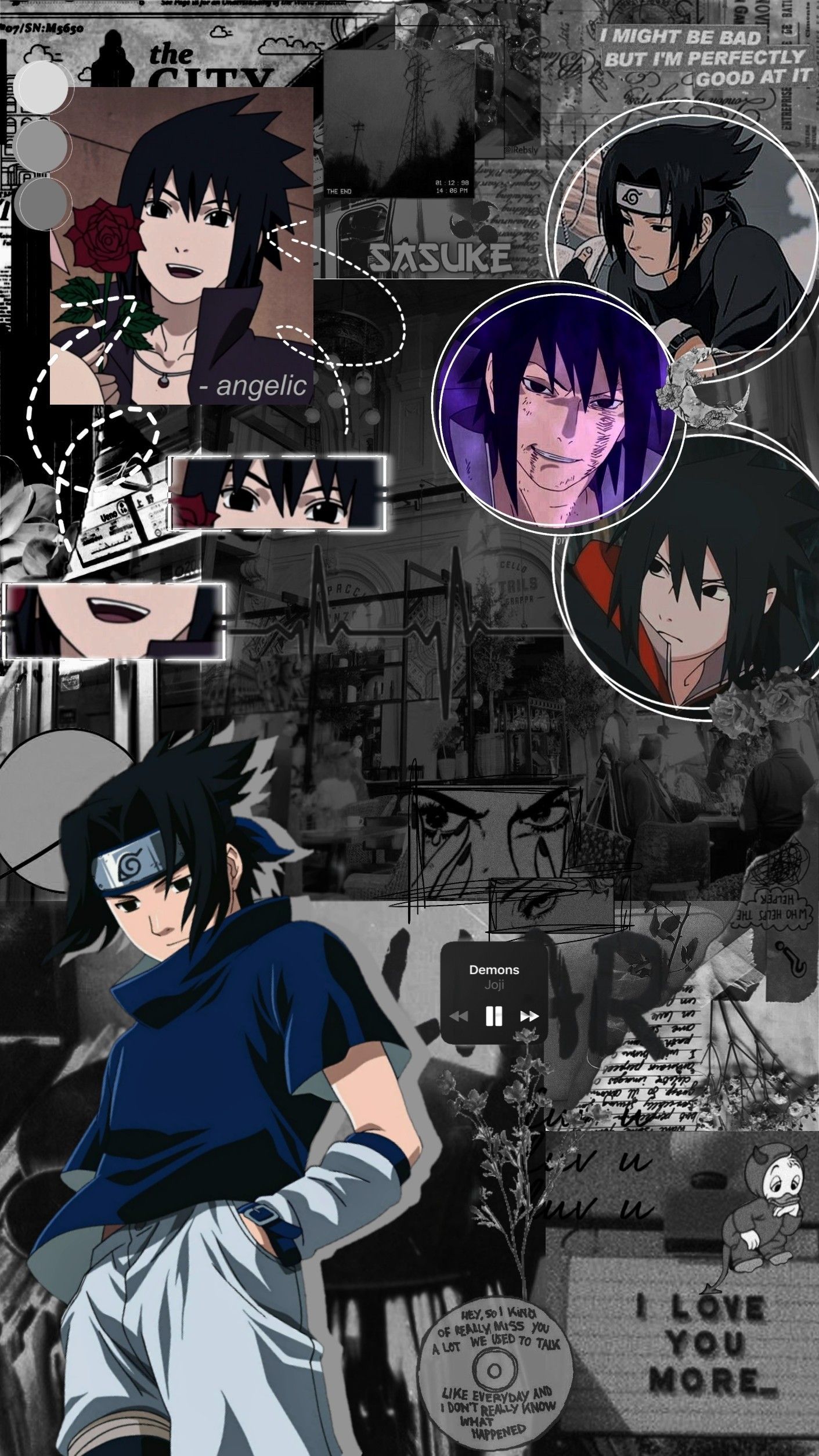 I made a sasuke wallpaper! I hope you like it! - Sasuke Uchiha