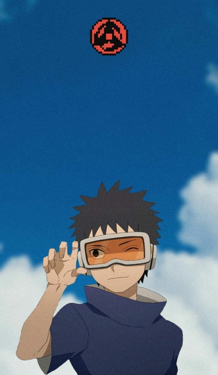 A young man in glasses is holding up his hand - Sasuke Uchiha
