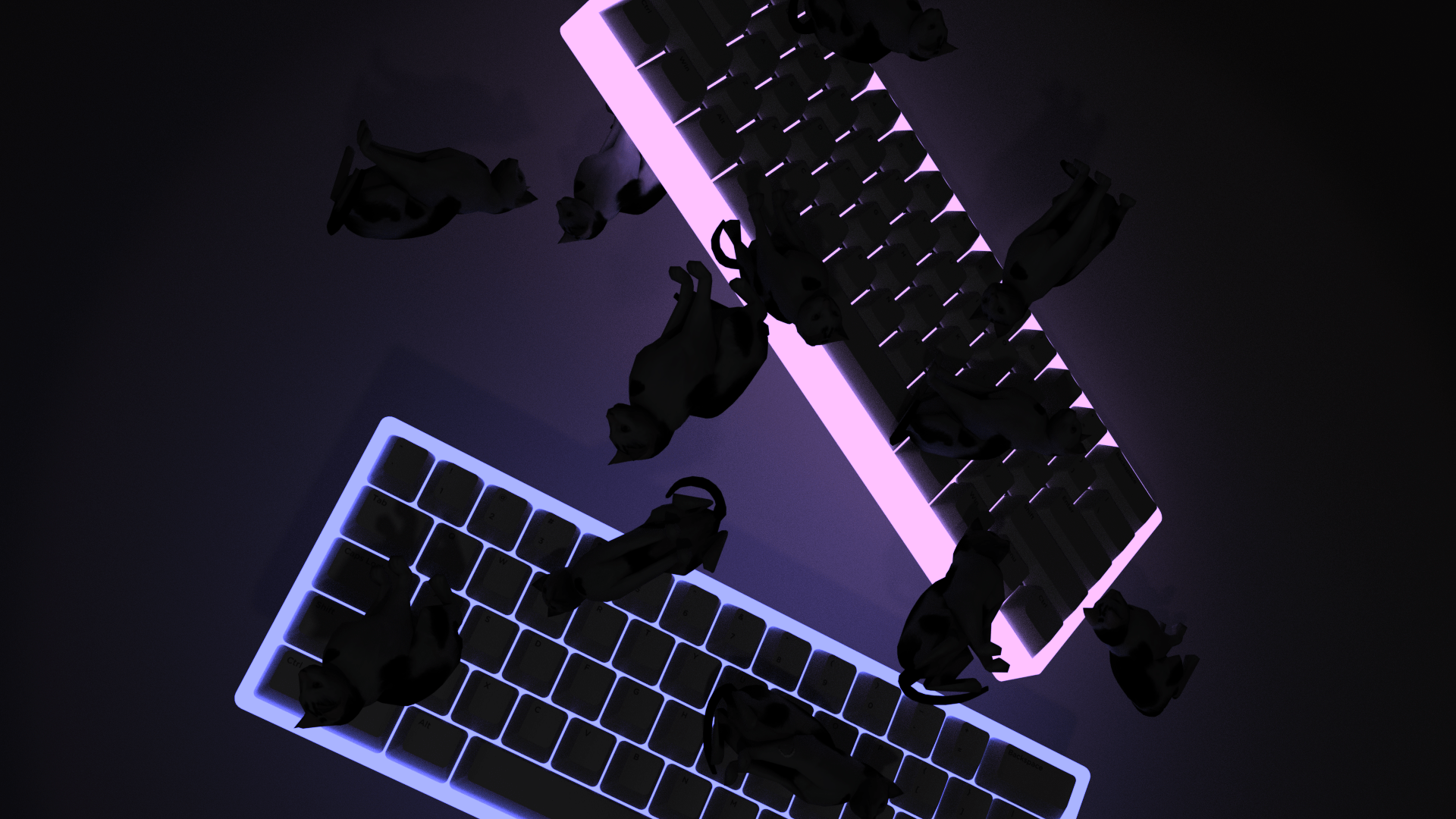 Free download 60 Keyboards falling with cats 4k aesthetic wallpaper [1920x1080] for your Desktop, Mobile & Tablet. Explore Aesthetic 4K Wallpaper. Aesthetic Wallpaper, Emo Aesthetic Wallpaper, Goth Aesthetic Wallpaper