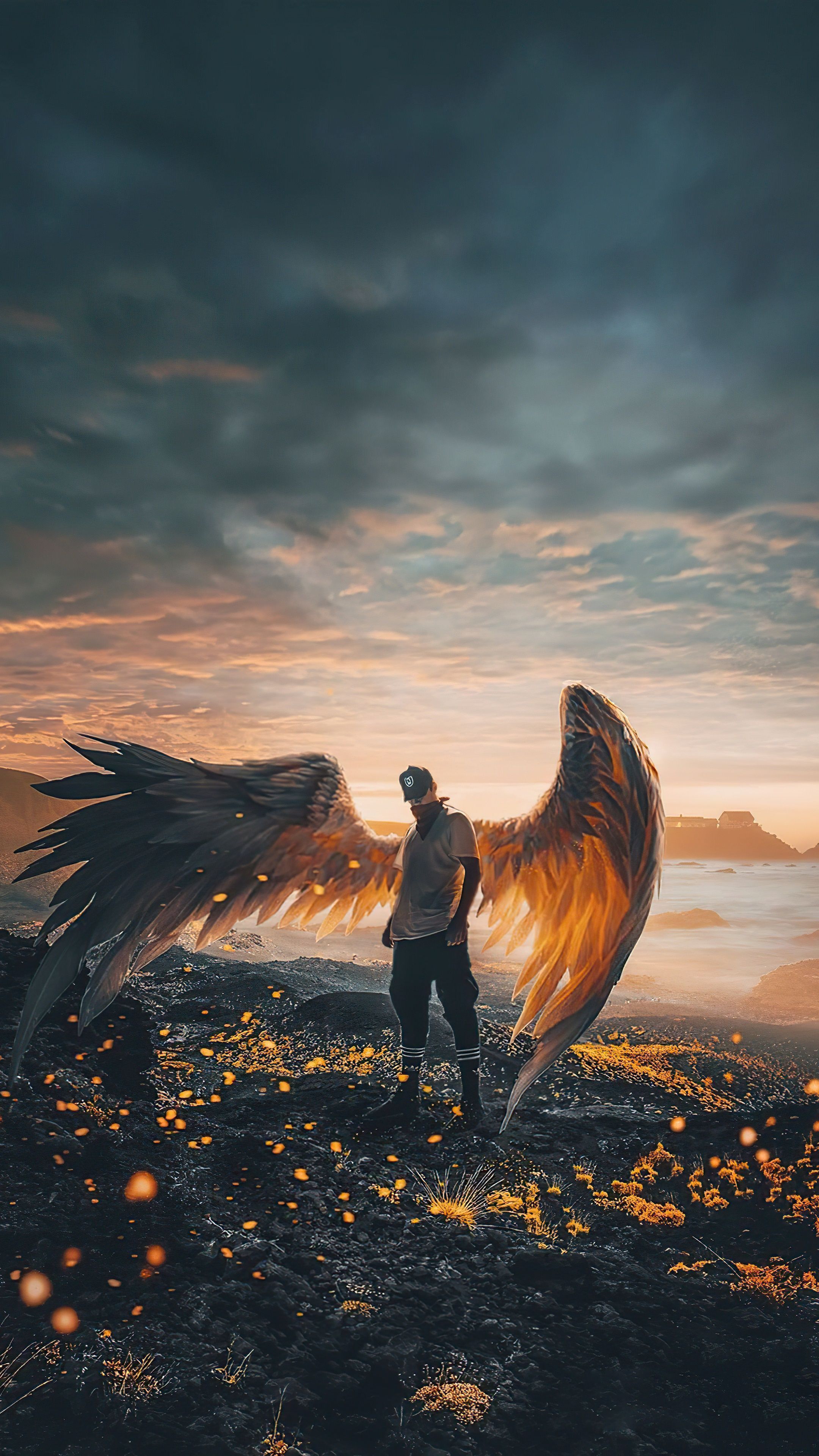 angel, wings, artist, artwork, digital art, hd, 4k Gallery HD Wallpaper