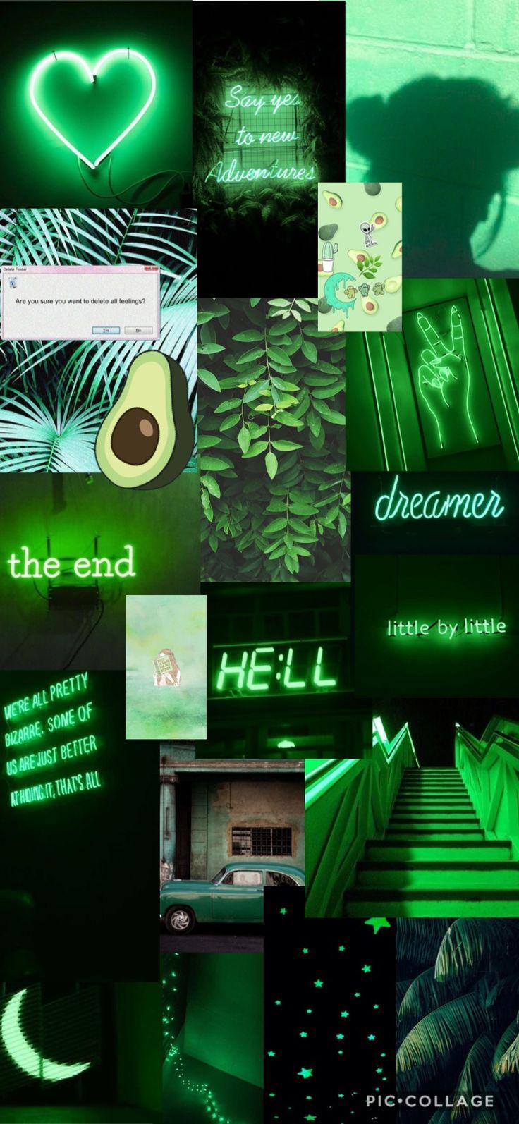 Aesthetic green background for phone or desktop. - Technology