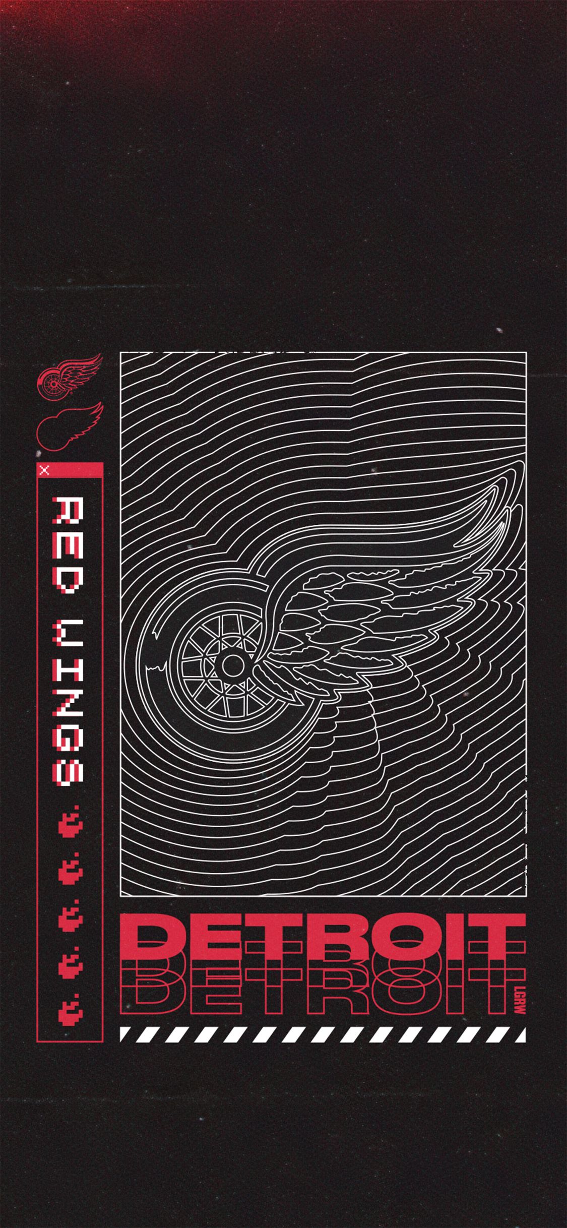 Red Wings wallpaper I made for my phone. - Wings