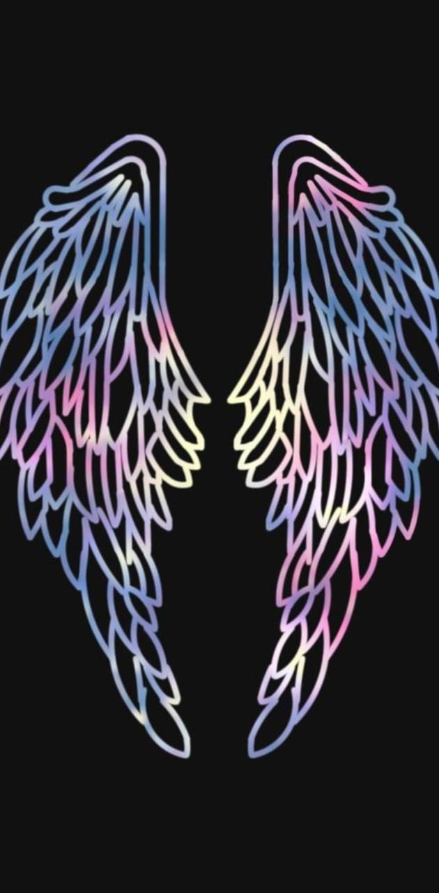 Rainbow Wings wallpaper