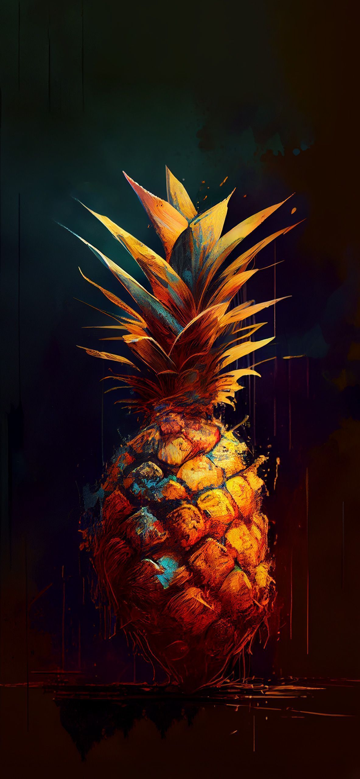 Pineapple Art Wallpaper Aesthetic Wallpaper for iPhone