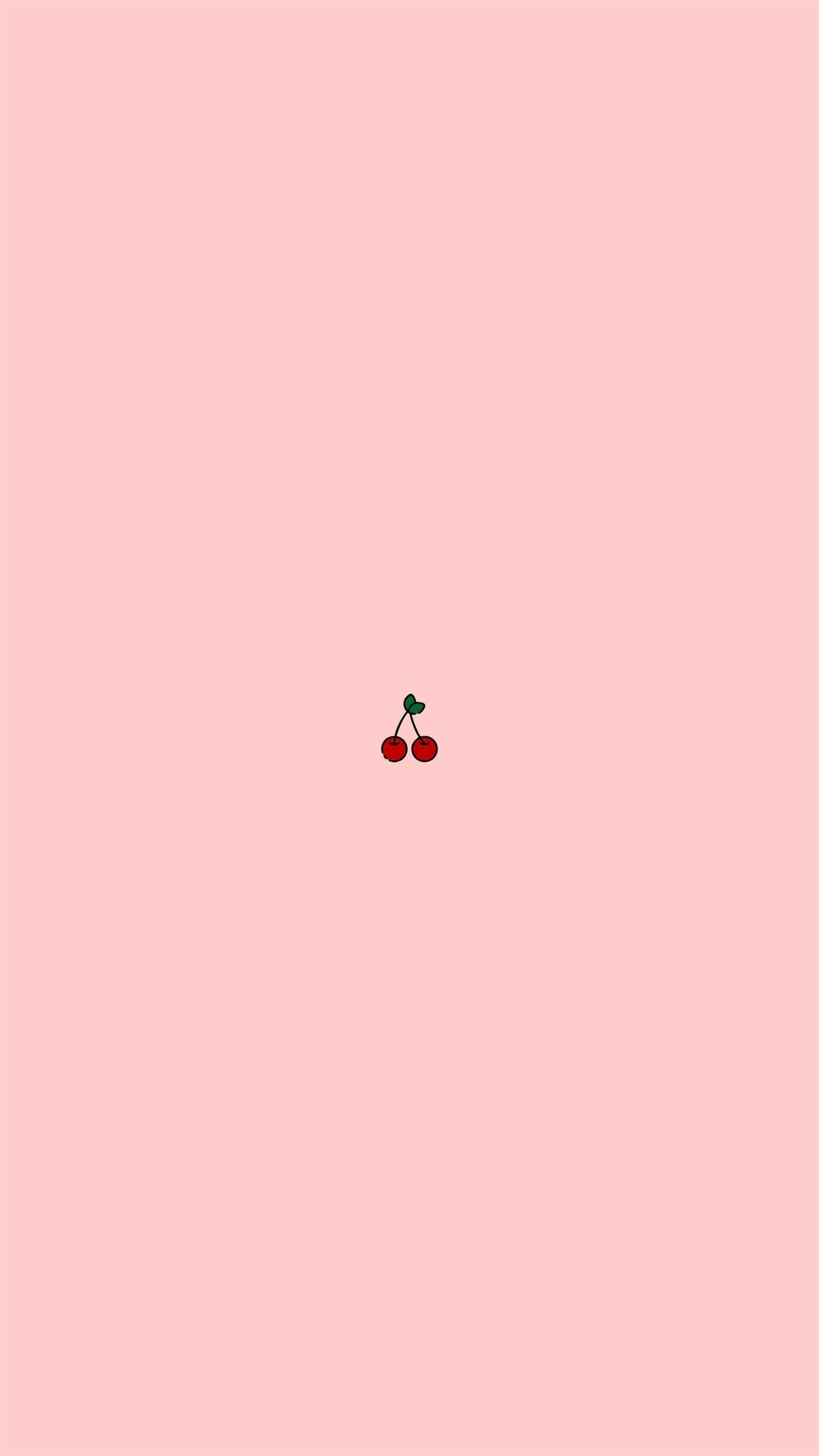 Just a cherry wallpaper. Pink wallpaper background, Pink wallpaper iphone, Cute wallpaper