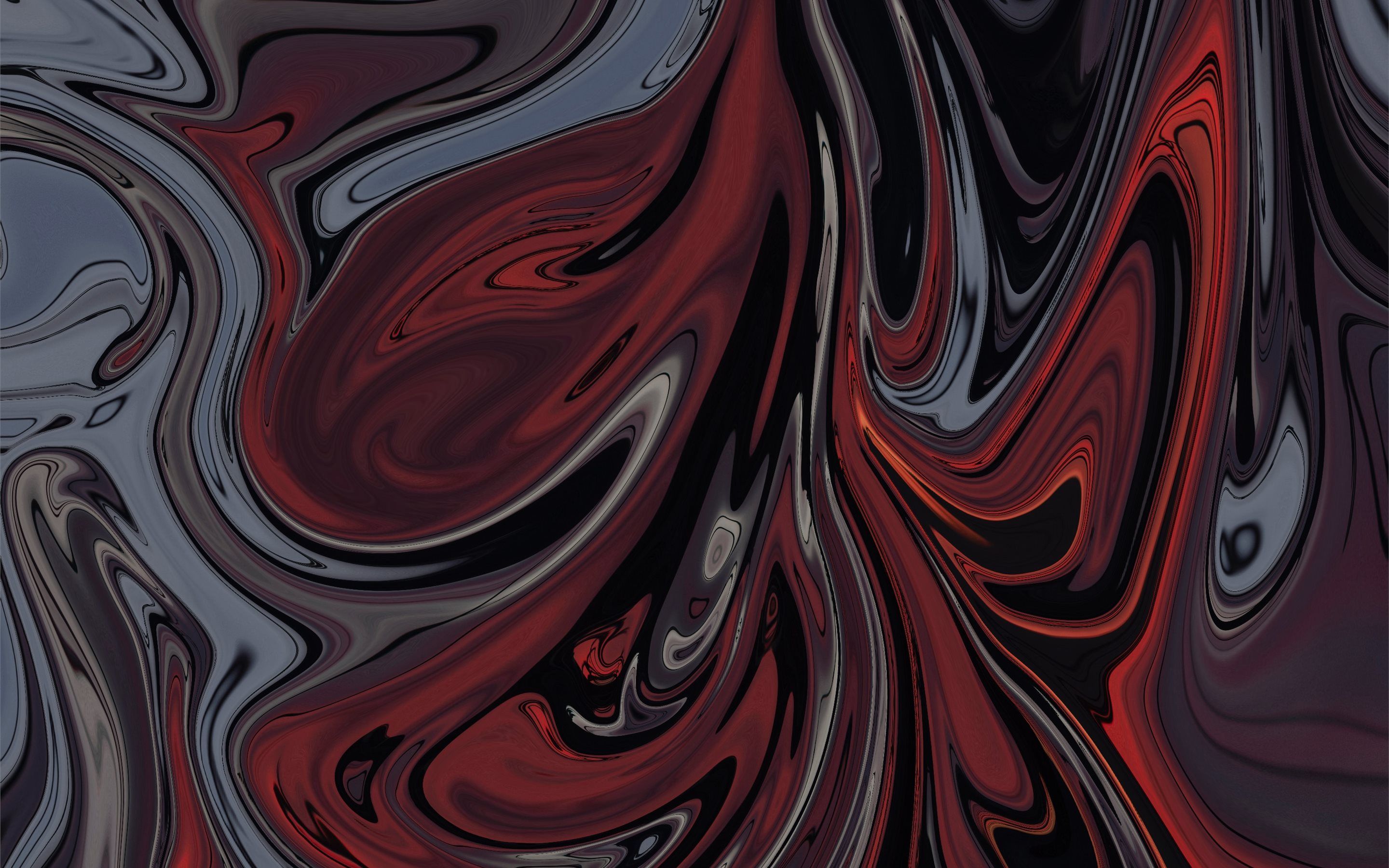 A red and black abstract painting - Modern
