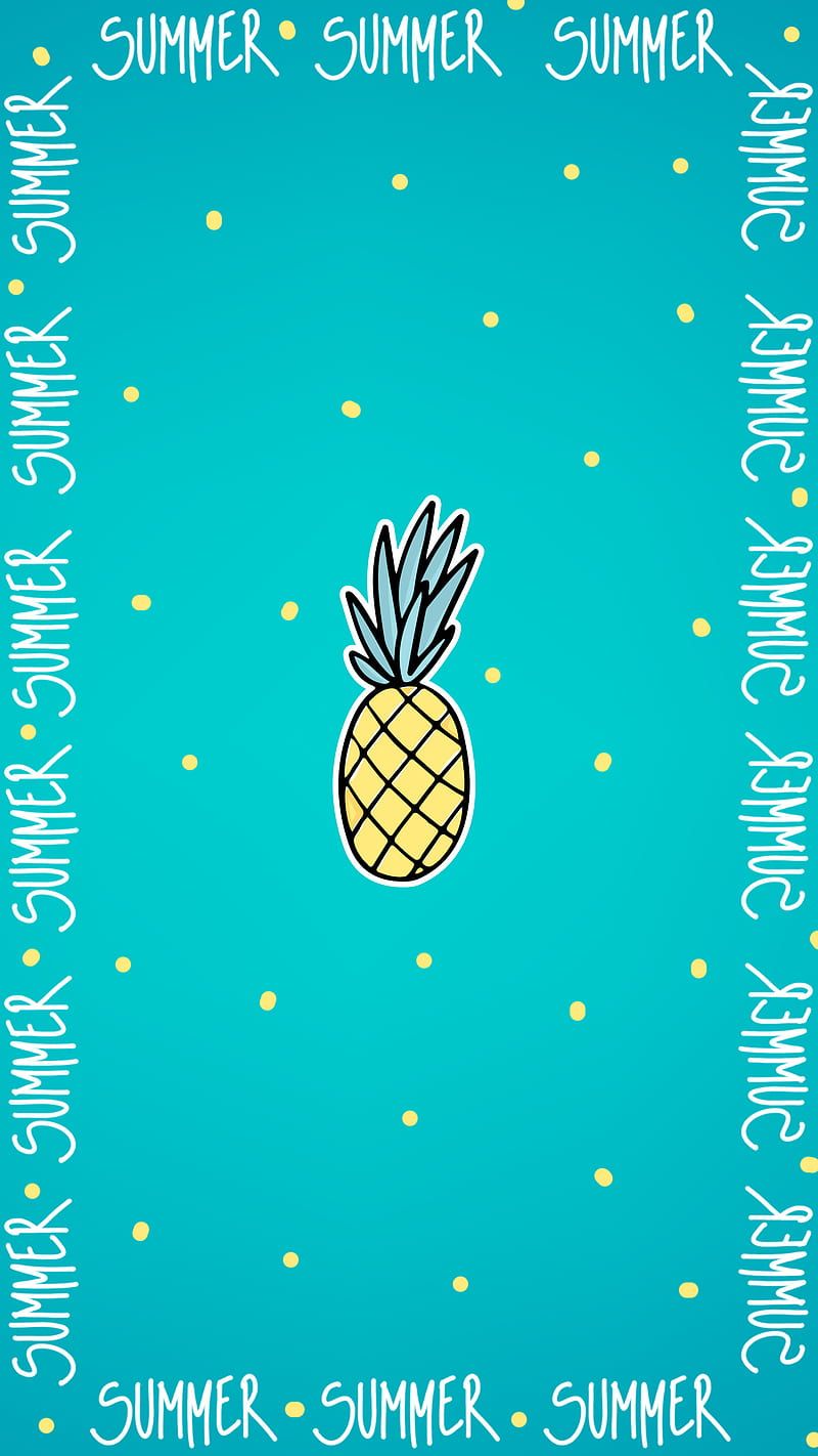 HD summer pineapples wallpaper
