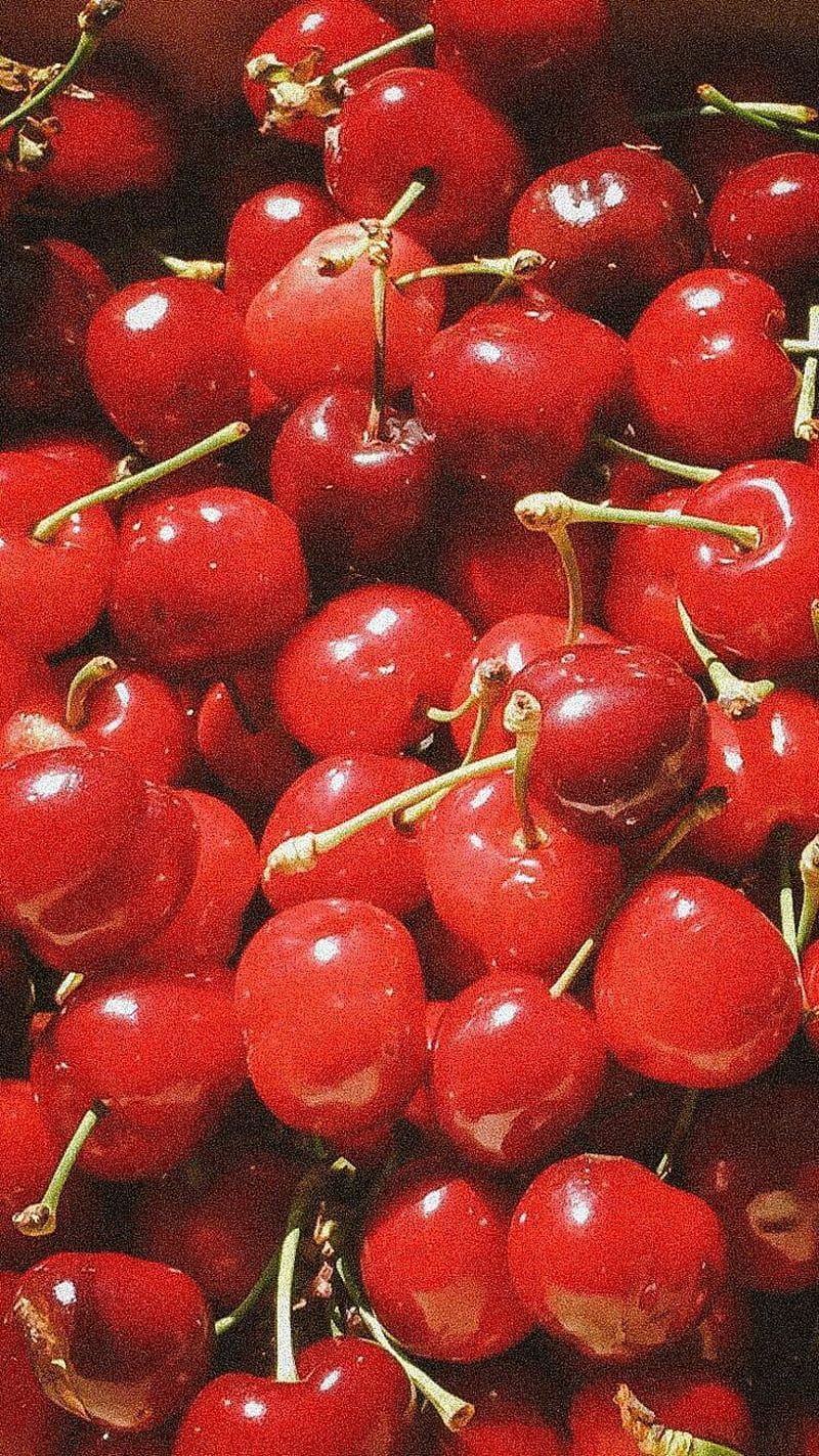 A close up of cherries in the box - Cherry