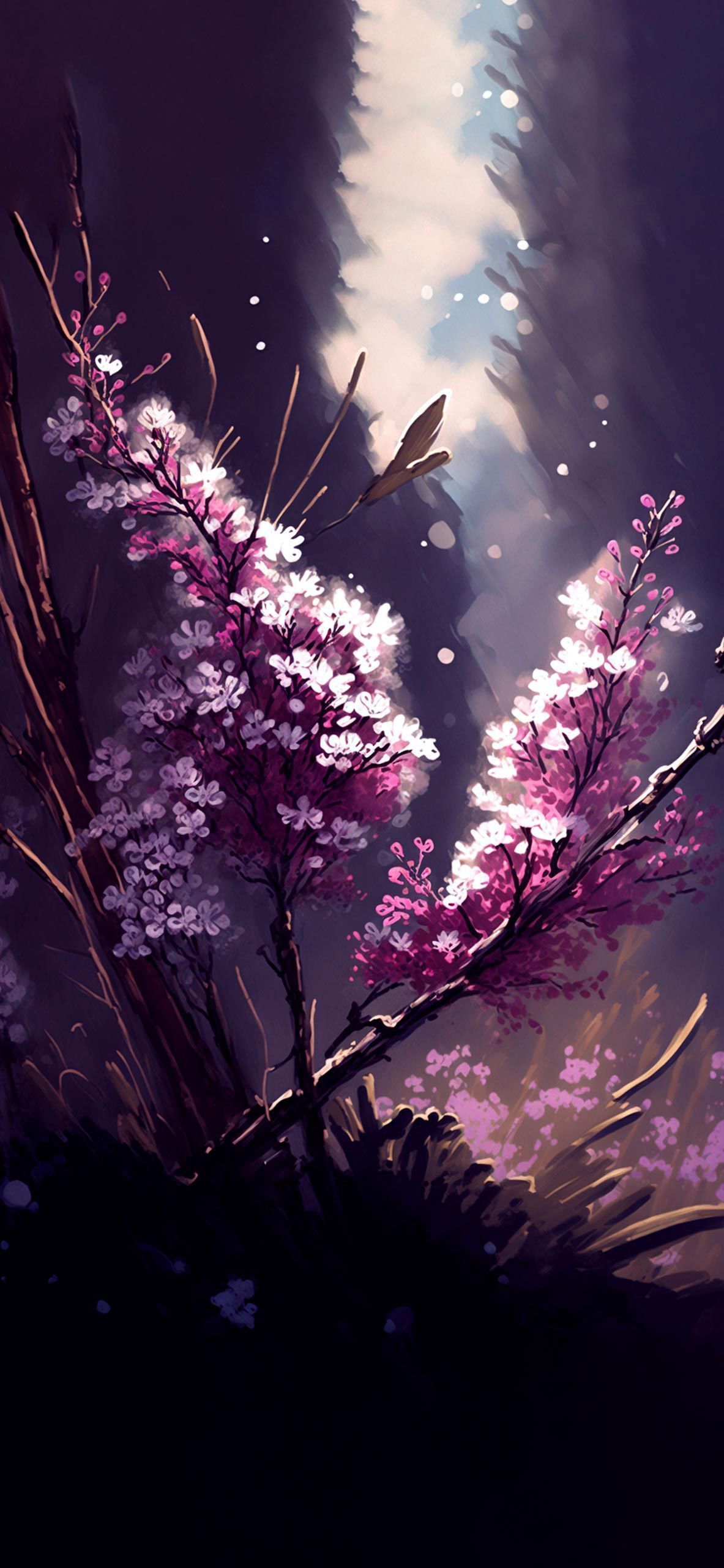 Cherry Blossom Art Wallpaper Blossom Wallpaper iPhone