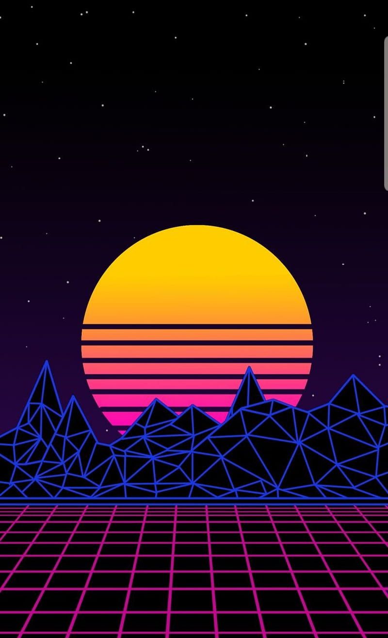 Synthwave, aesthetic, cool, HD phone wallpaper