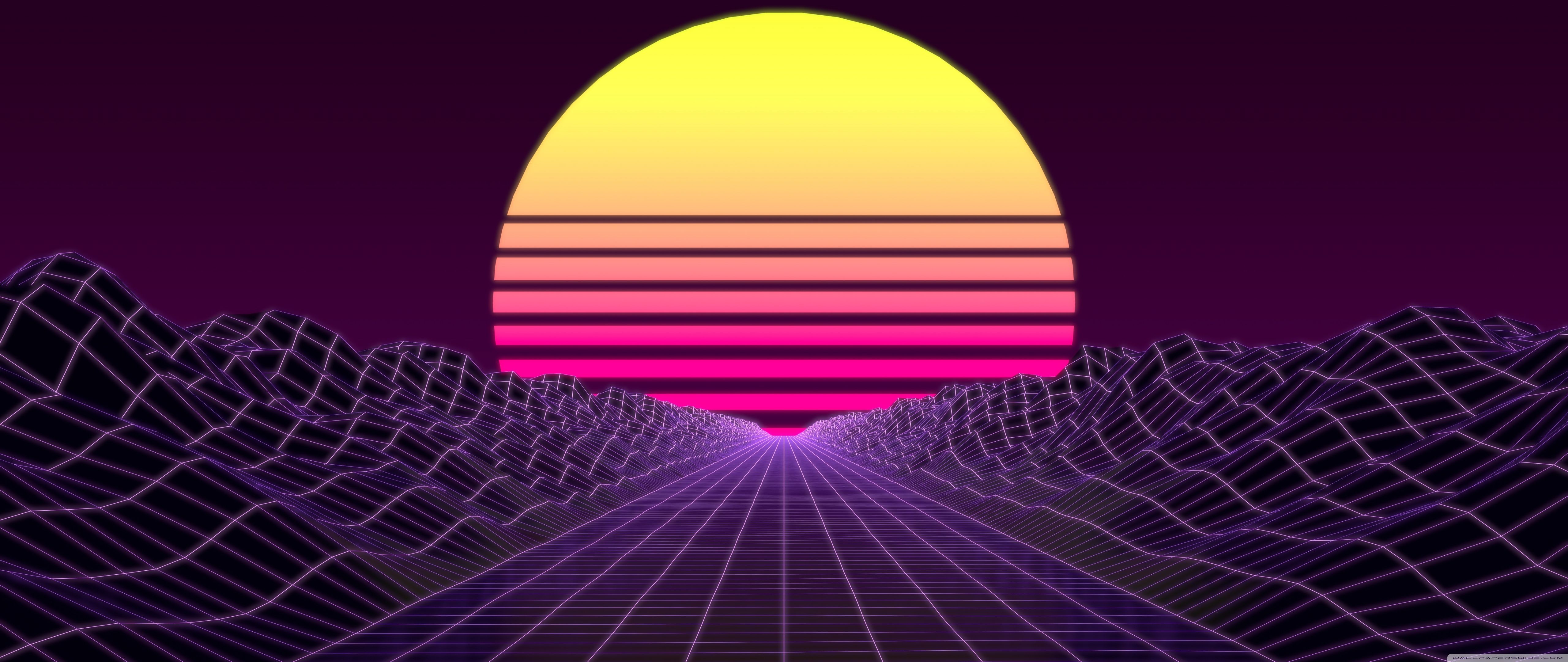 Synthwave Computer Wallpaper Free Synthwave Computer Background