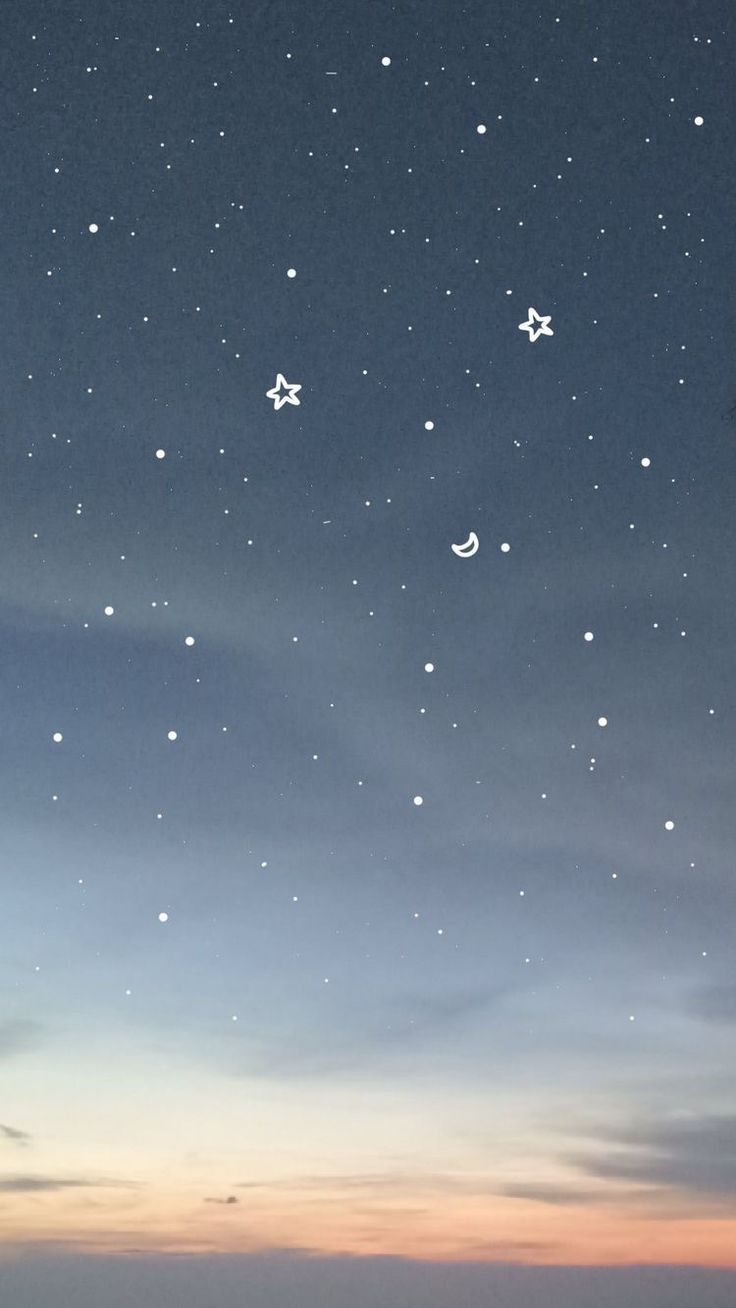 A sky with stars and the moon in it - Android