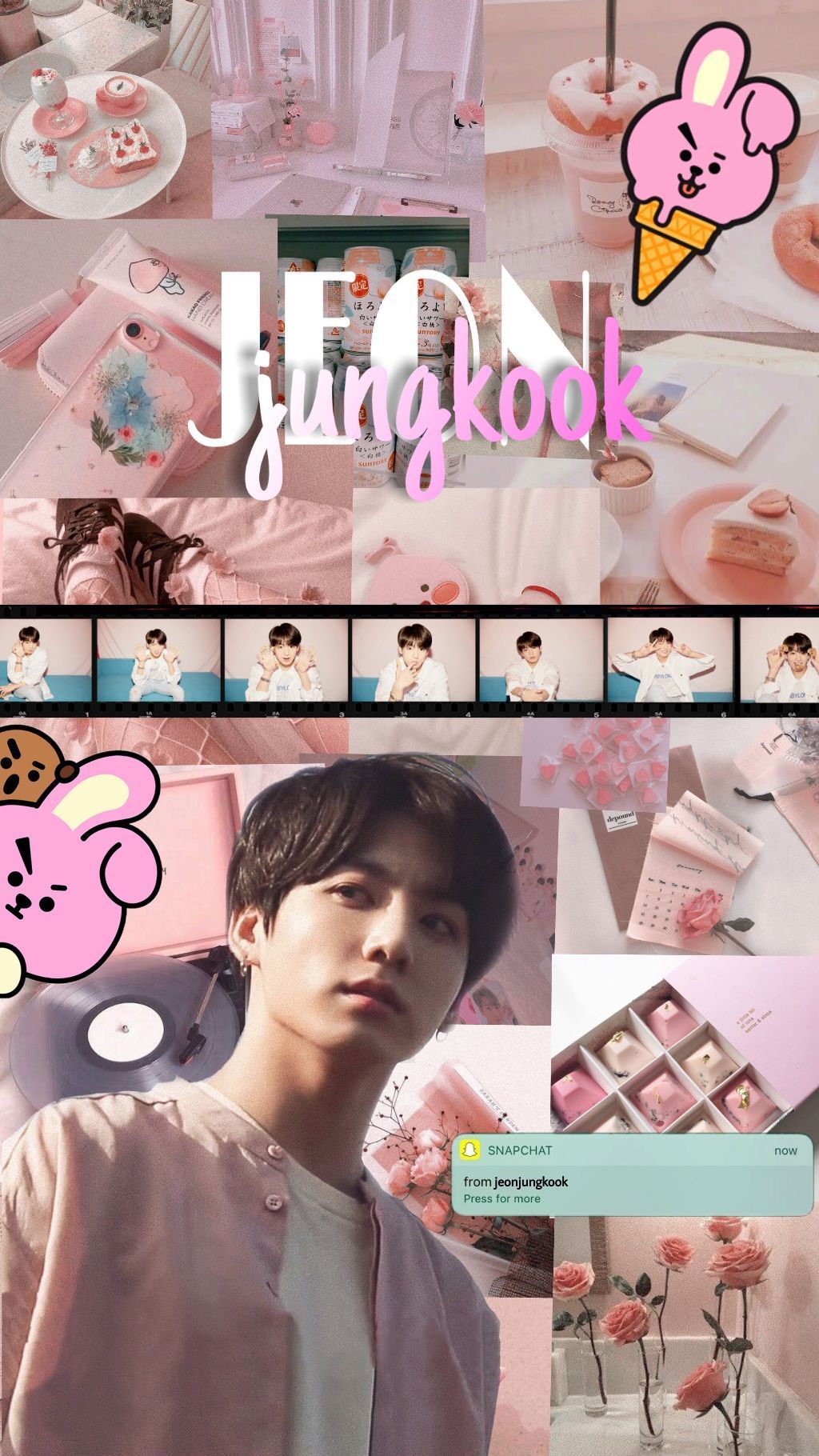 A collage of pictures with different colors - Jungkook