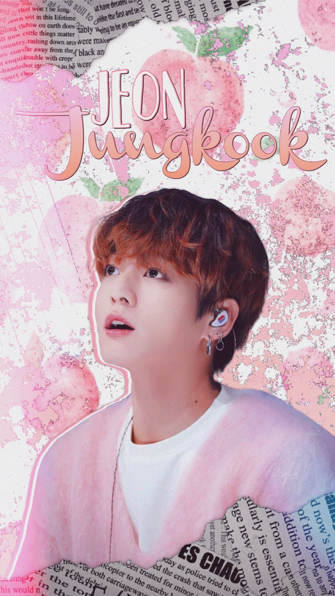 A poster with the words jungkook on it - Jungkook
