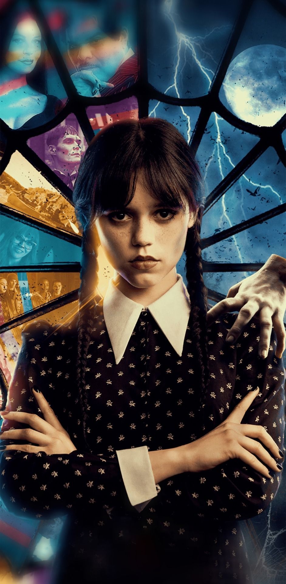 Wednesday Addams wallpaper for iPhone and Android - Wednesday