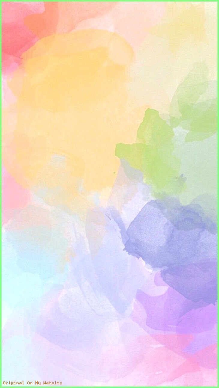 A colorful watercolor wallpaper with a rainbow of colors. - Watercolor