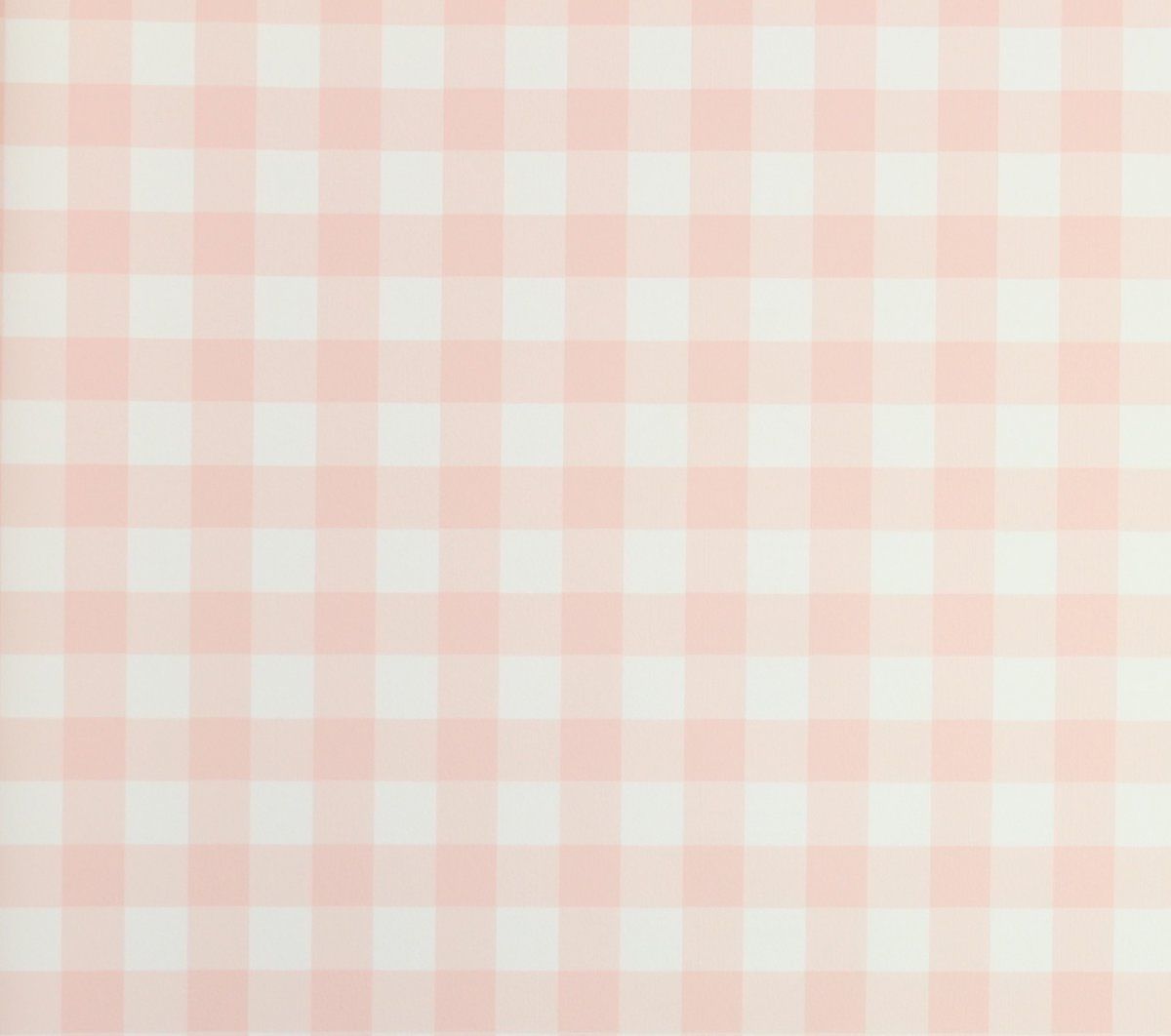 Pink and white gingham wallpaper swatch from the 1970s - Checkered