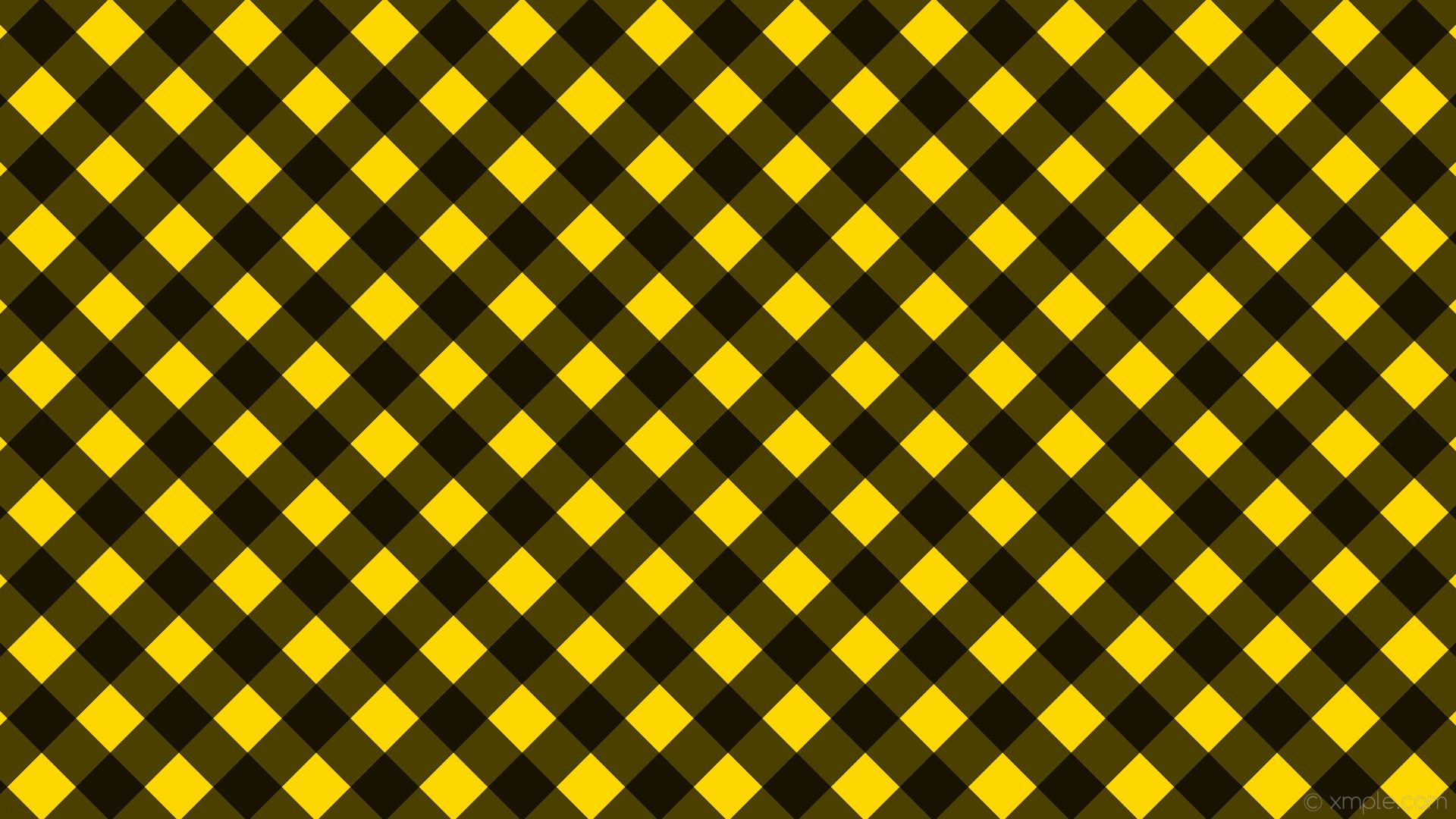 wallpaper gingham striped checker black yellow gold #ffd700 315Â° 64px