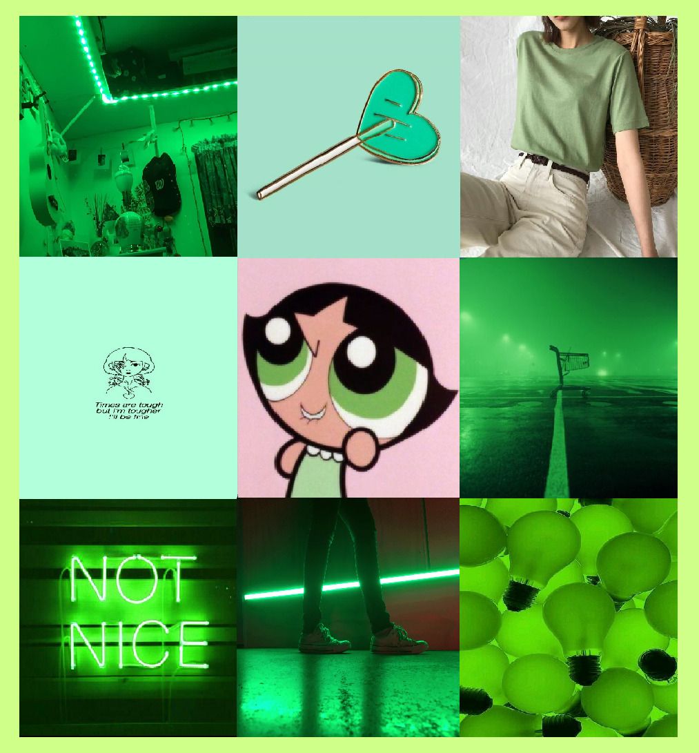 Aesthetic background with Buttercup from the Powerpuff Girls. - Buttercup
