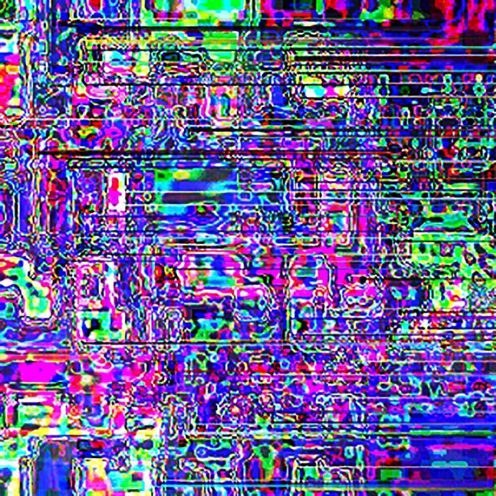 A television screen with static on it - Glitchcore
