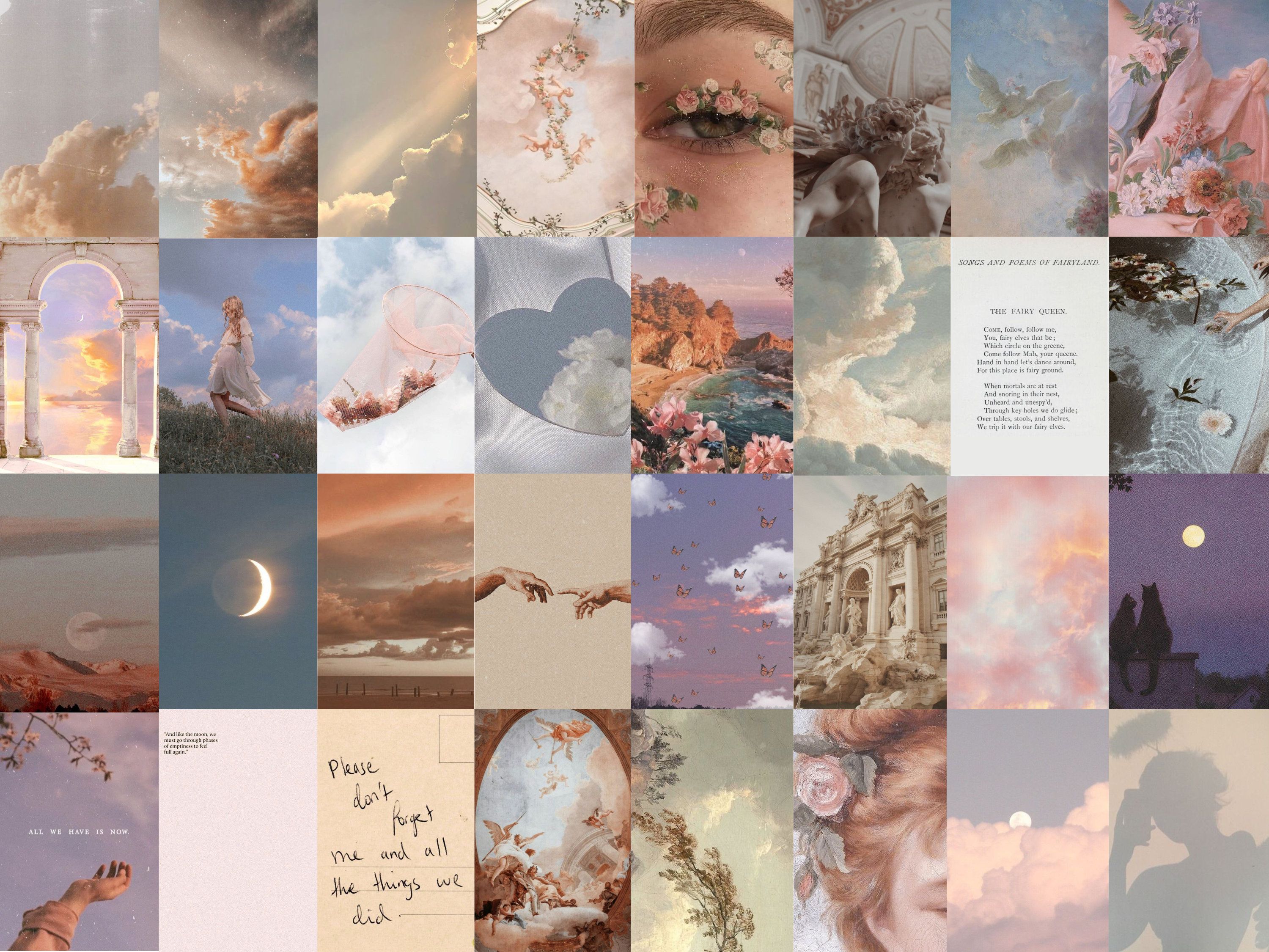 PCS Angel Core Aesthetic Wall Collage Kit Dreamy Wall