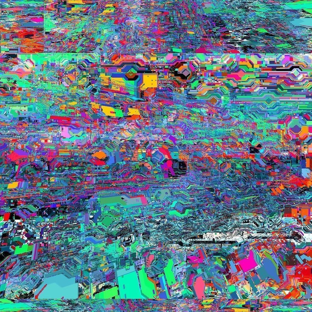 A colorful abstract piece of digital art - Glitchcore, webcore