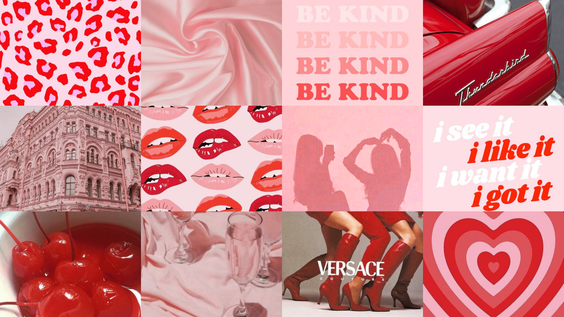 Valentines Day Aesthetic Collage Wallpaper