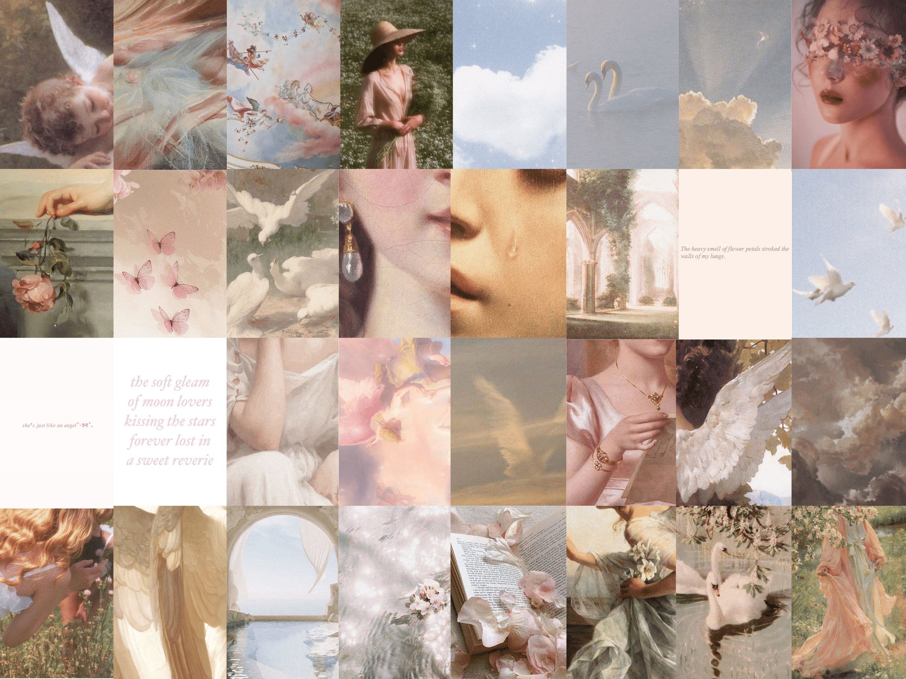 PCS Angel Core Aesthetic Wall Collage Kit Dreamy Wall