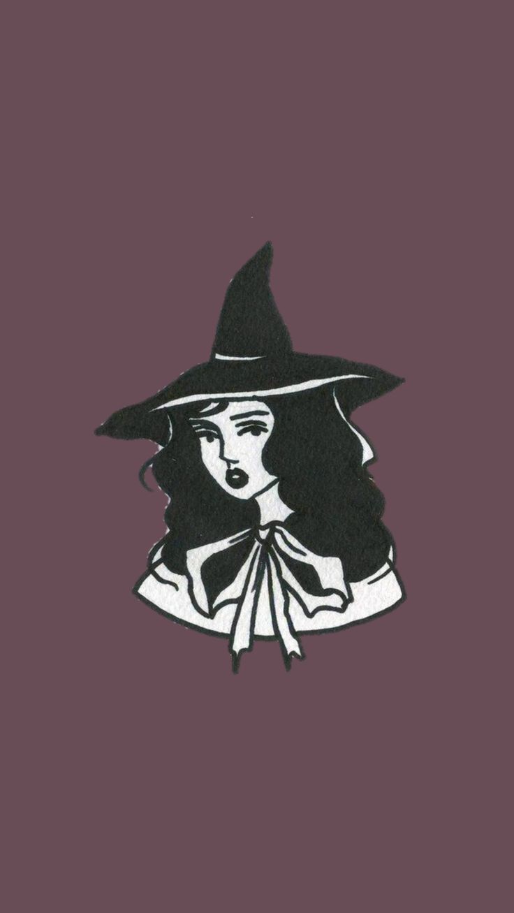 A witch with black hair and wearing an old fashioned hat - Witchcore