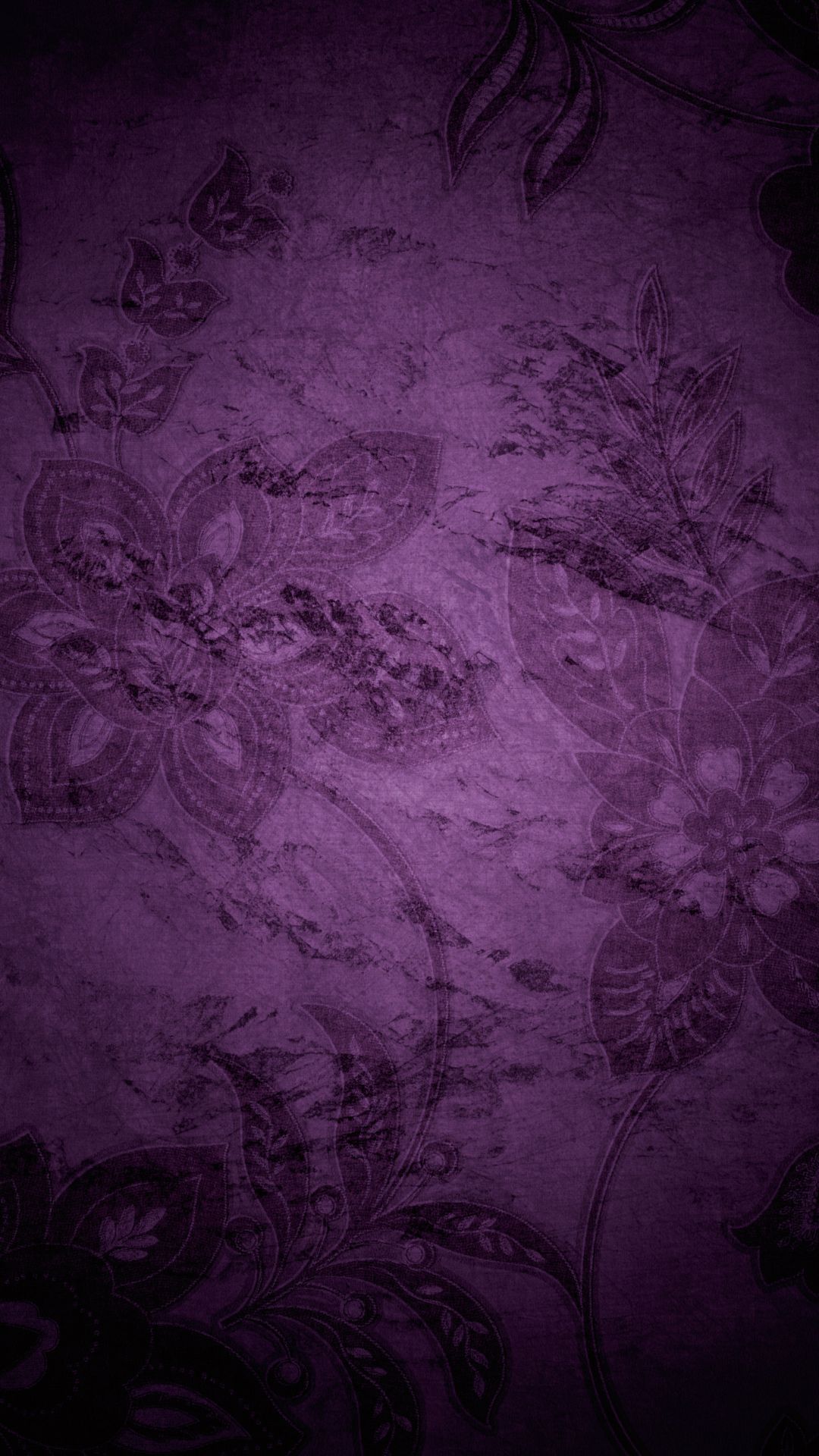 A purple background with black and white flowers - Witchcore