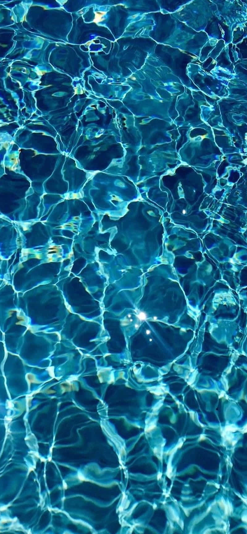 Download Dark Blue Dazzling Pool Water Wallpaper