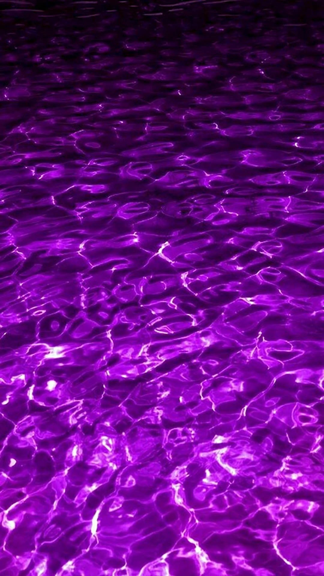 Purple water background with ripples - Swimming pool, water