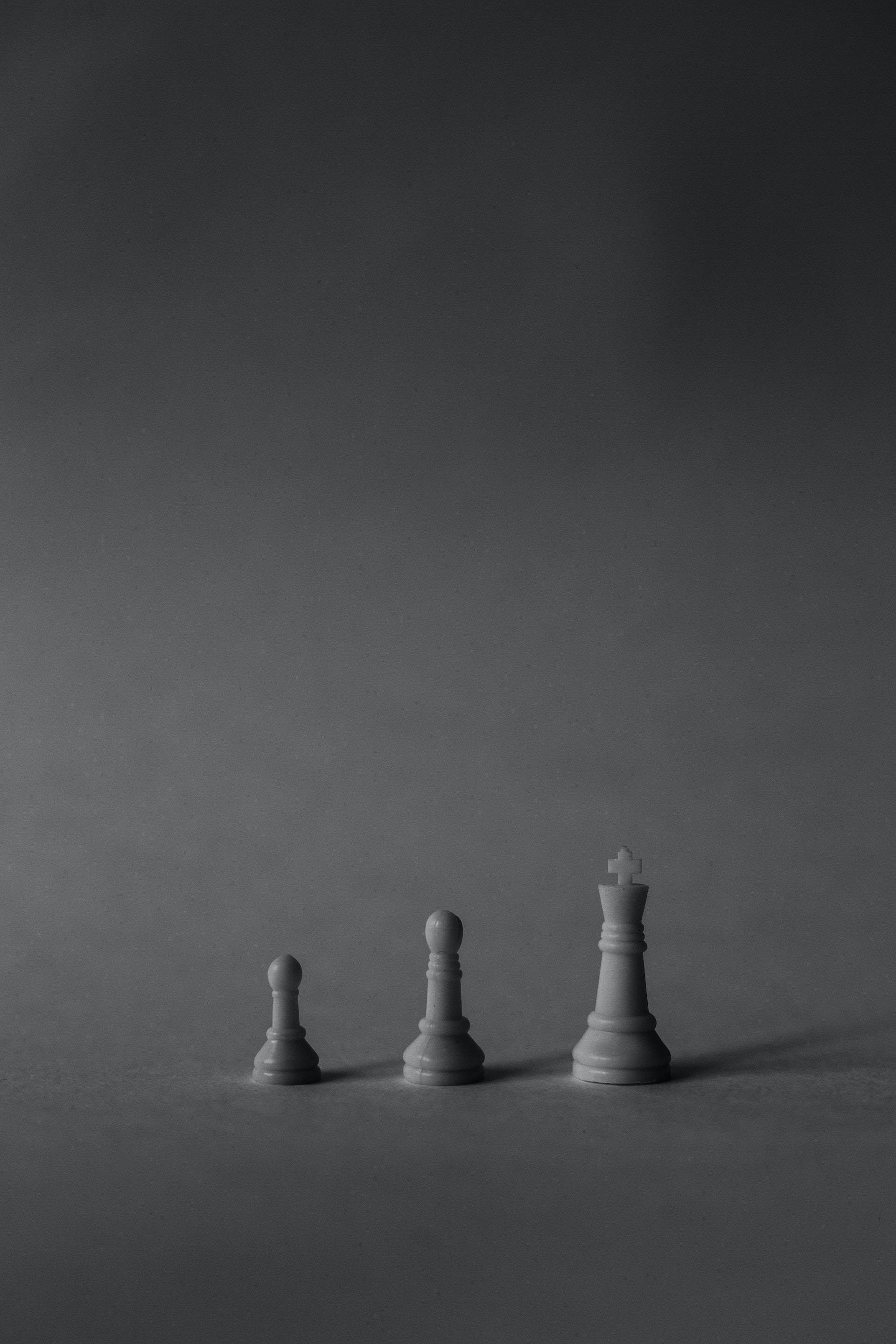 Download Chess Pieces Dark Gray Wallpaper