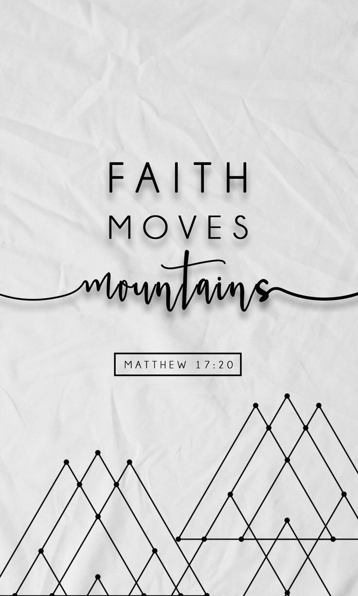 Faith moves mountains bible verse - Calligraphy