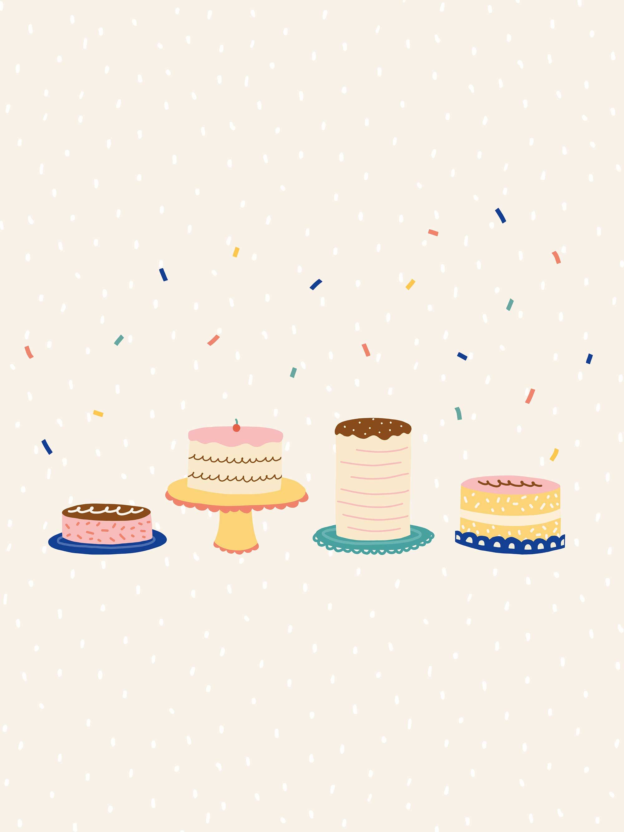 Cake desktop, tablet and phone wallpaper. Birthday illustration, Birthday wallpaper, Cake wallpaper