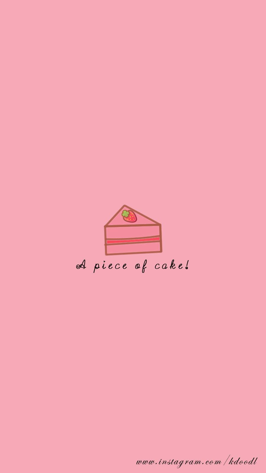 Piece of Cake. Cute cartoon wallpaper, Glitter wallpaper, Aesthetic pastel wallpaper