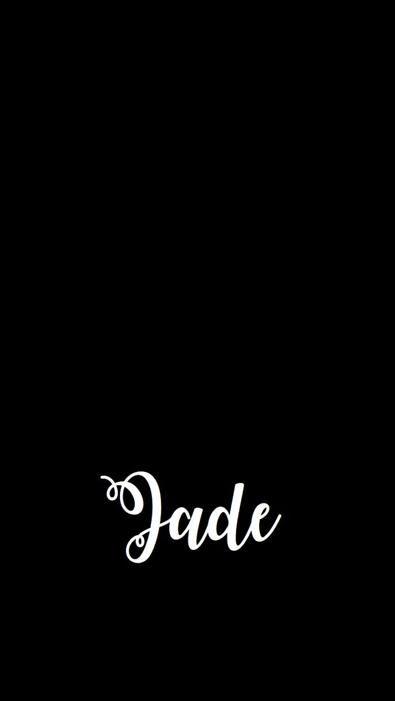 Jade, calligraphy, name, HD phone wallpaper