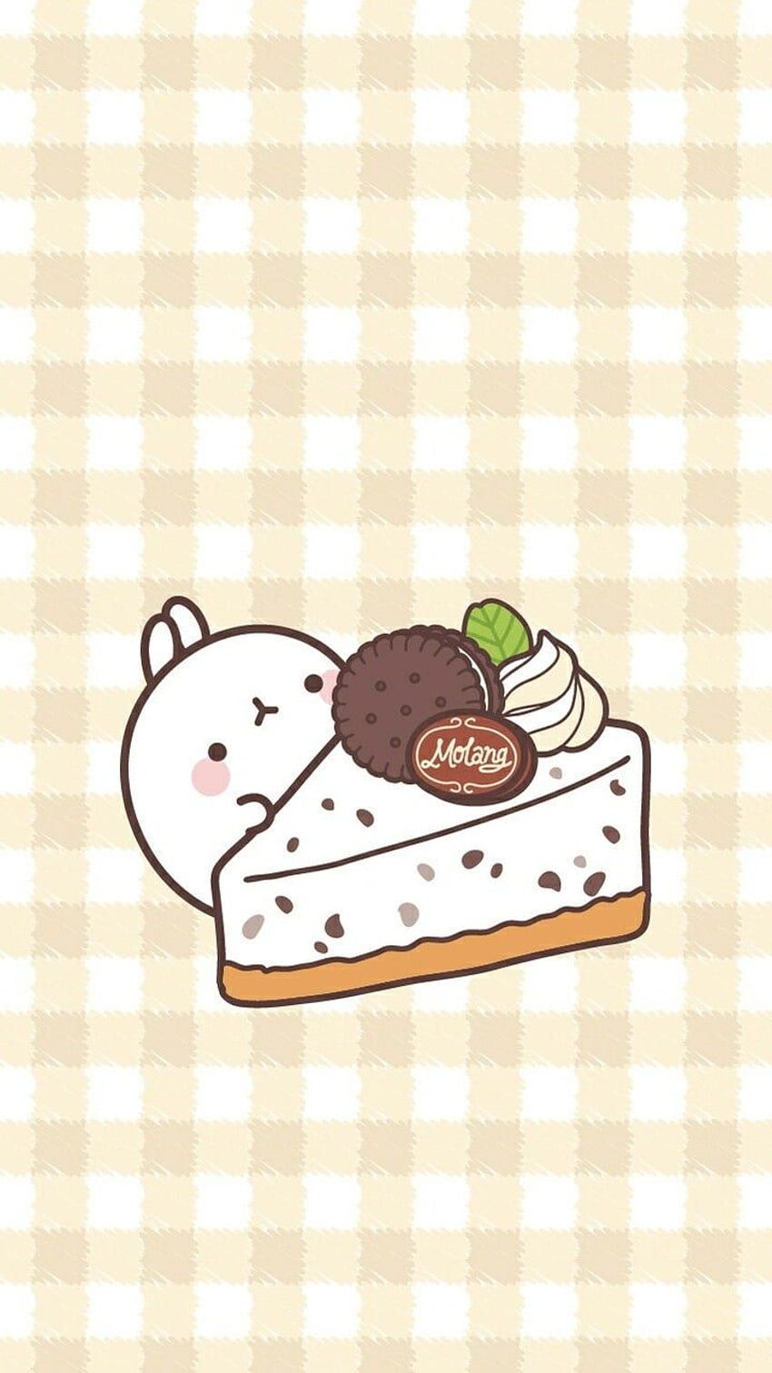 A cute cartoon bunny with an ice cream cone - Cake