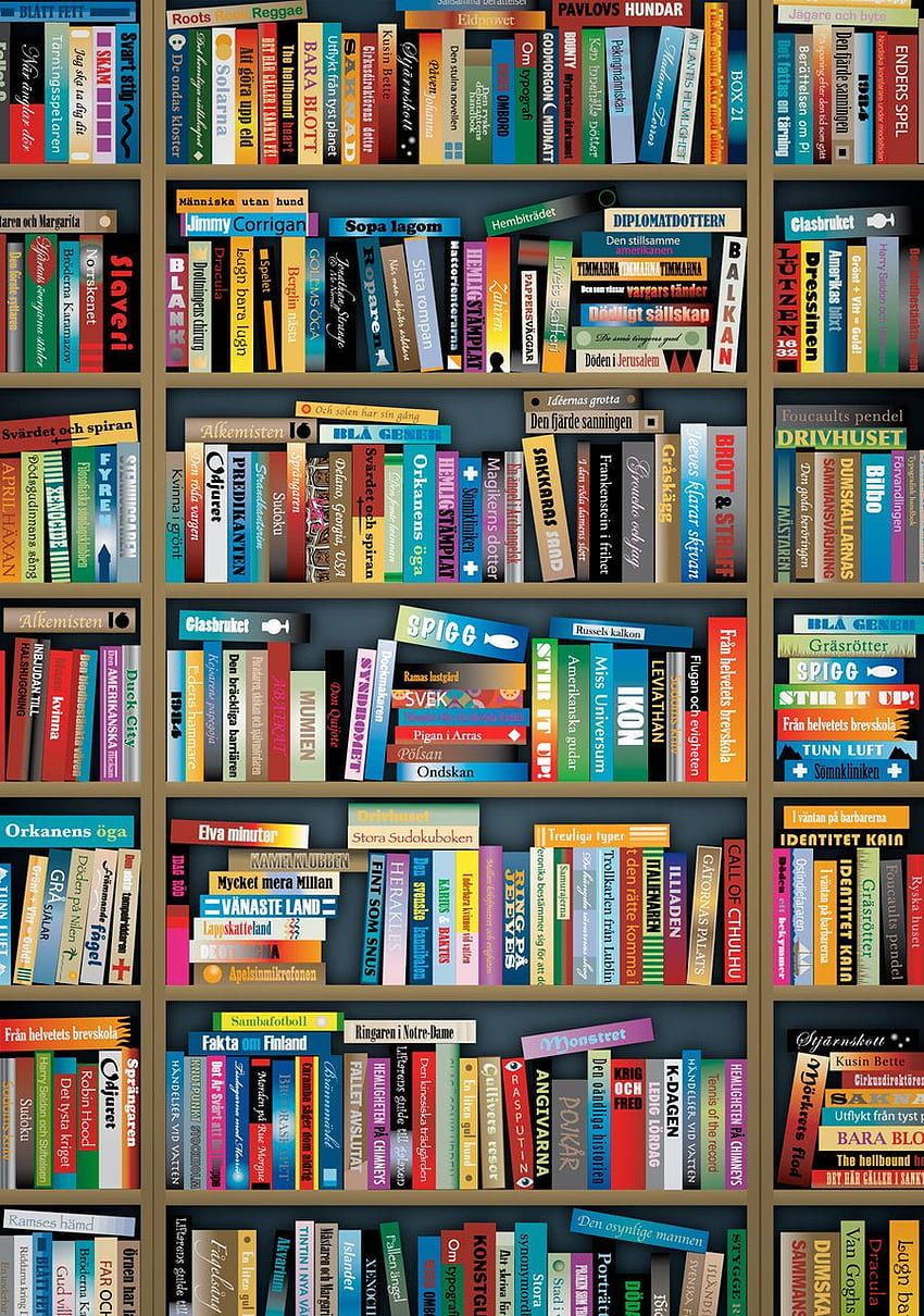 Bookcase by JCallius [], Bookshelf HD phone wallpaper