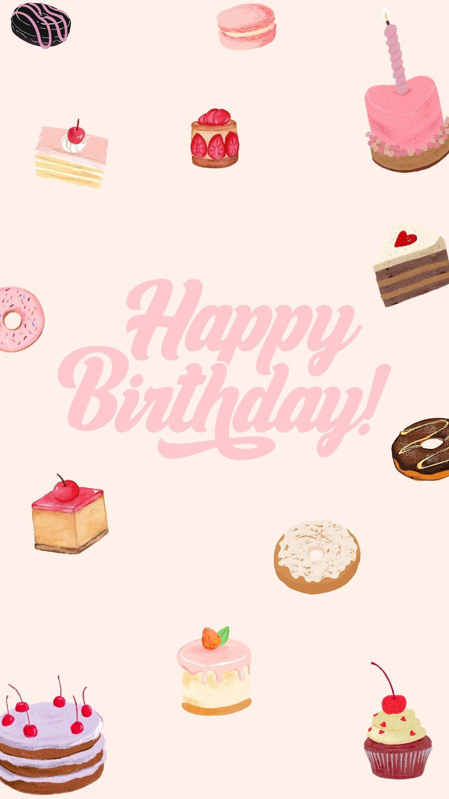 Happy birthday cake wallpaper for mobiles and tablets - Cake