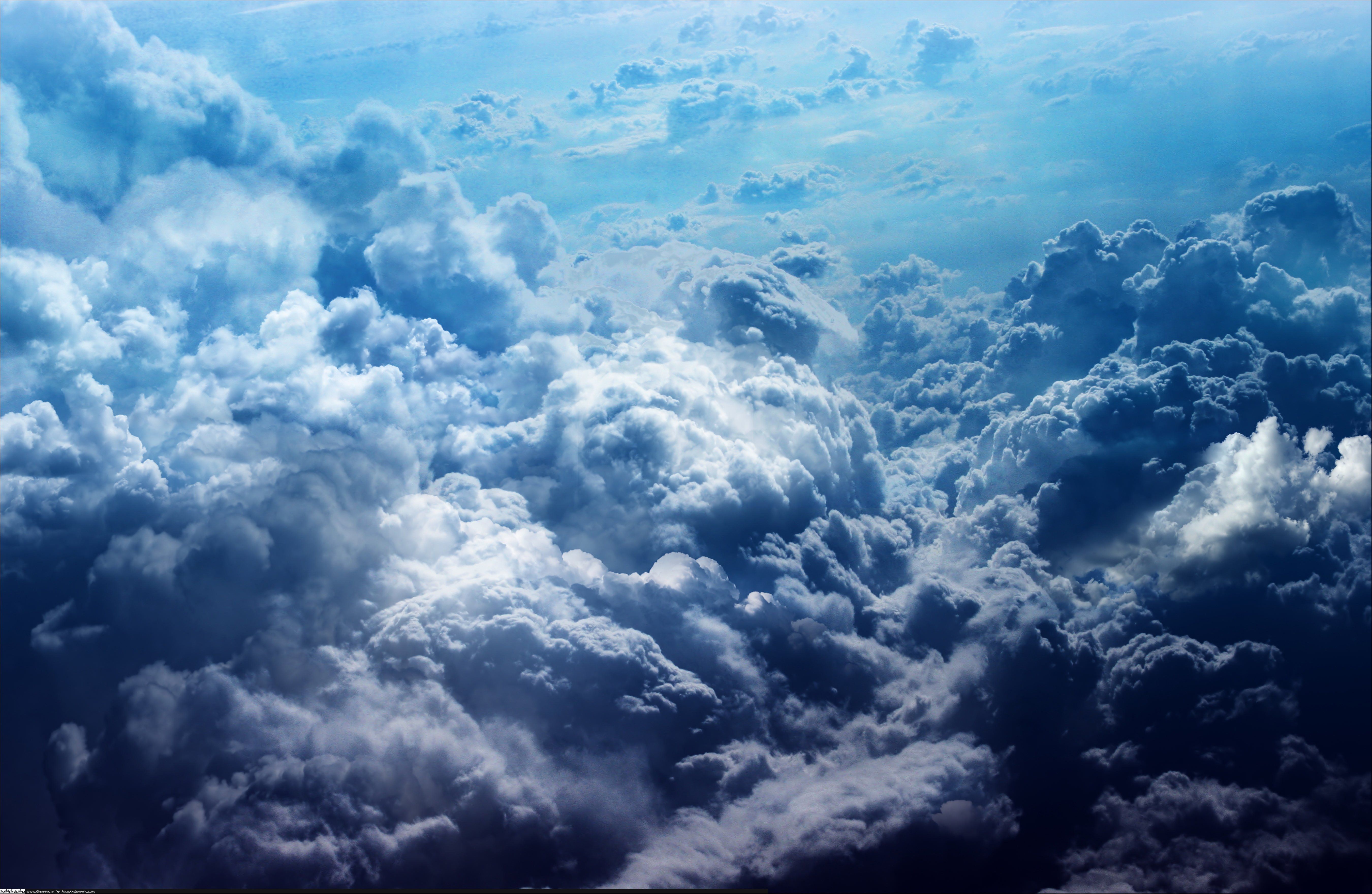A picture of clouds in the sky - Storm, cloud, vintage clouds