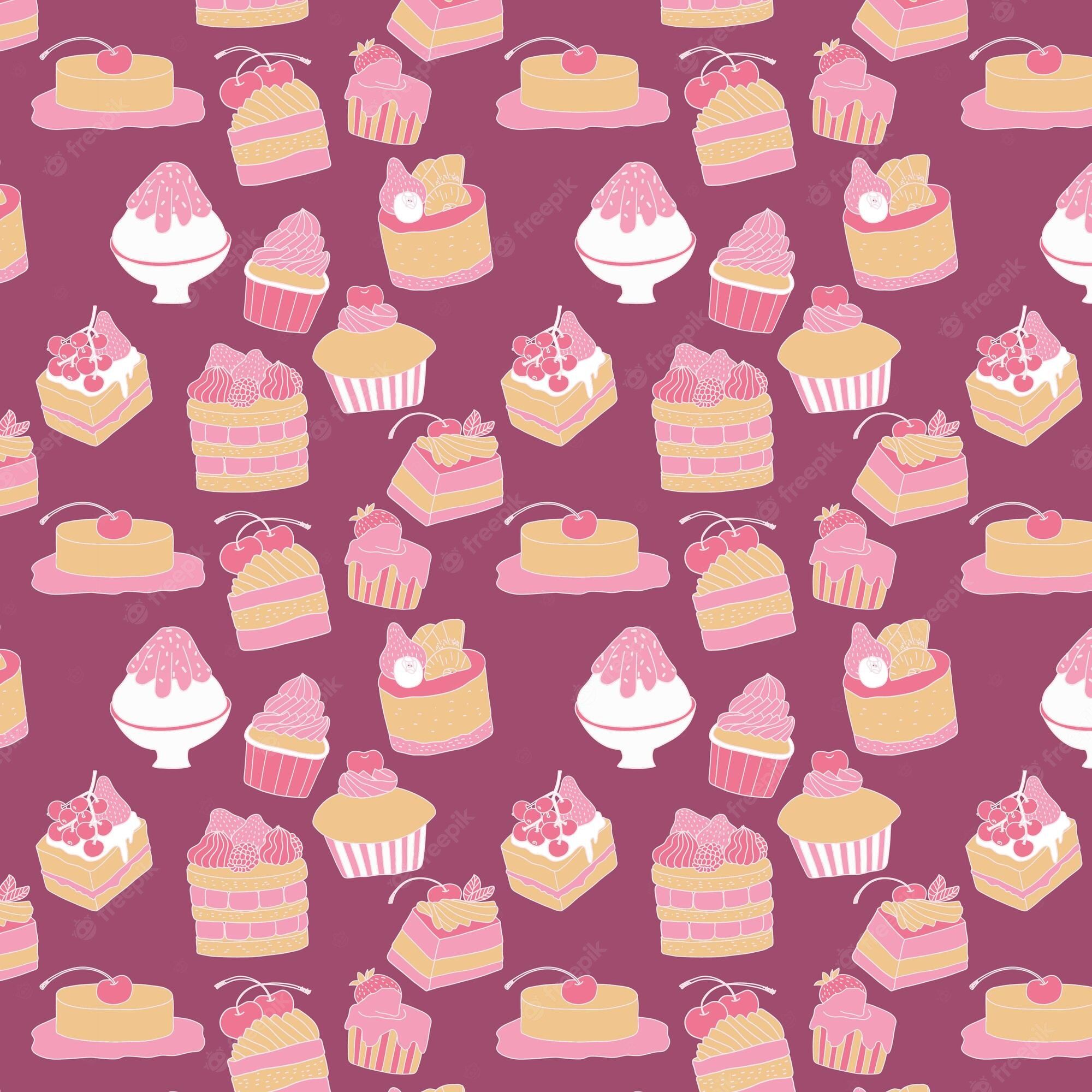 Cake pattern seamless - Cake