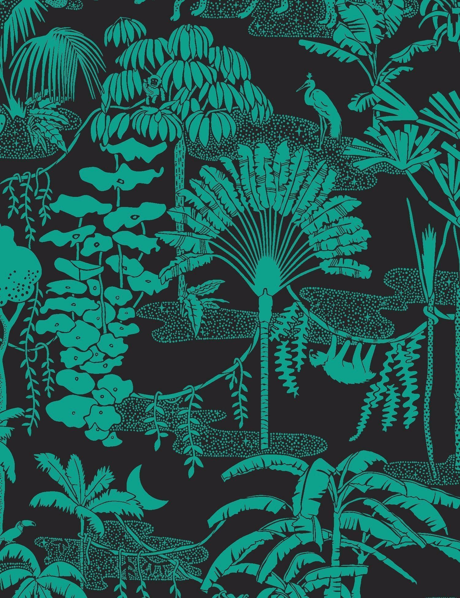 Jungle Dream Designer Wallpaper by Aimée Wilder. Made in the USA