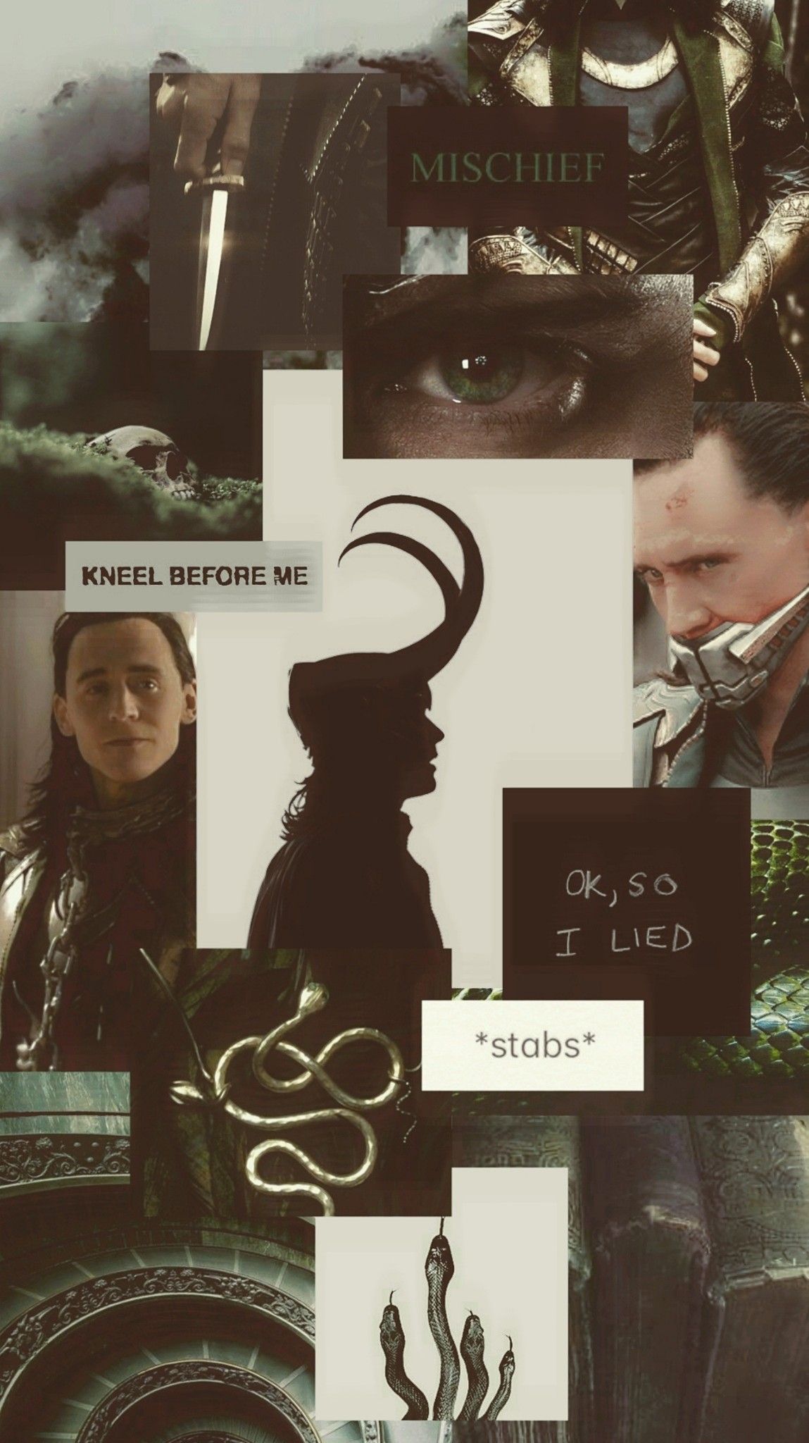 A collage of images with the words loki and thor - Loki